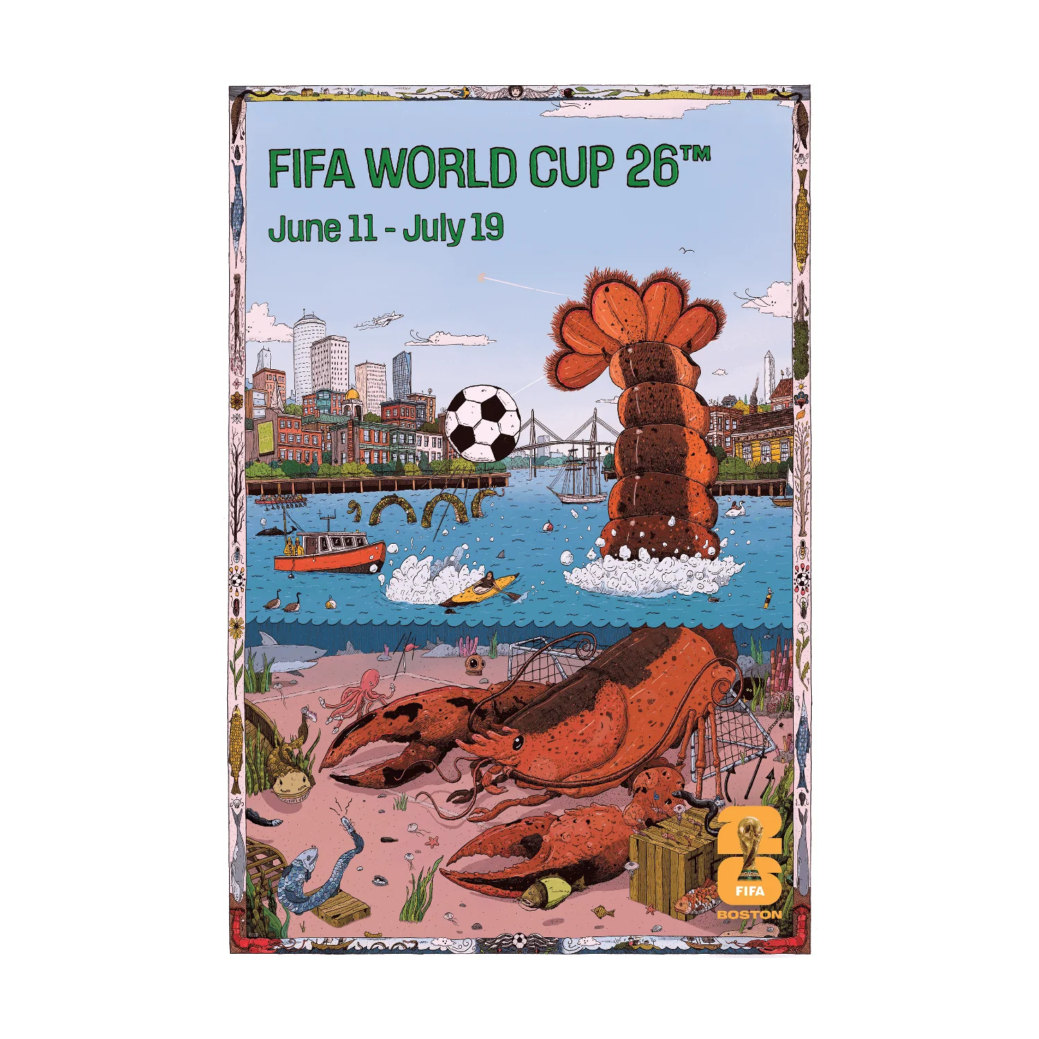 FIFA World Cup 2026™ Boston Host City Poster