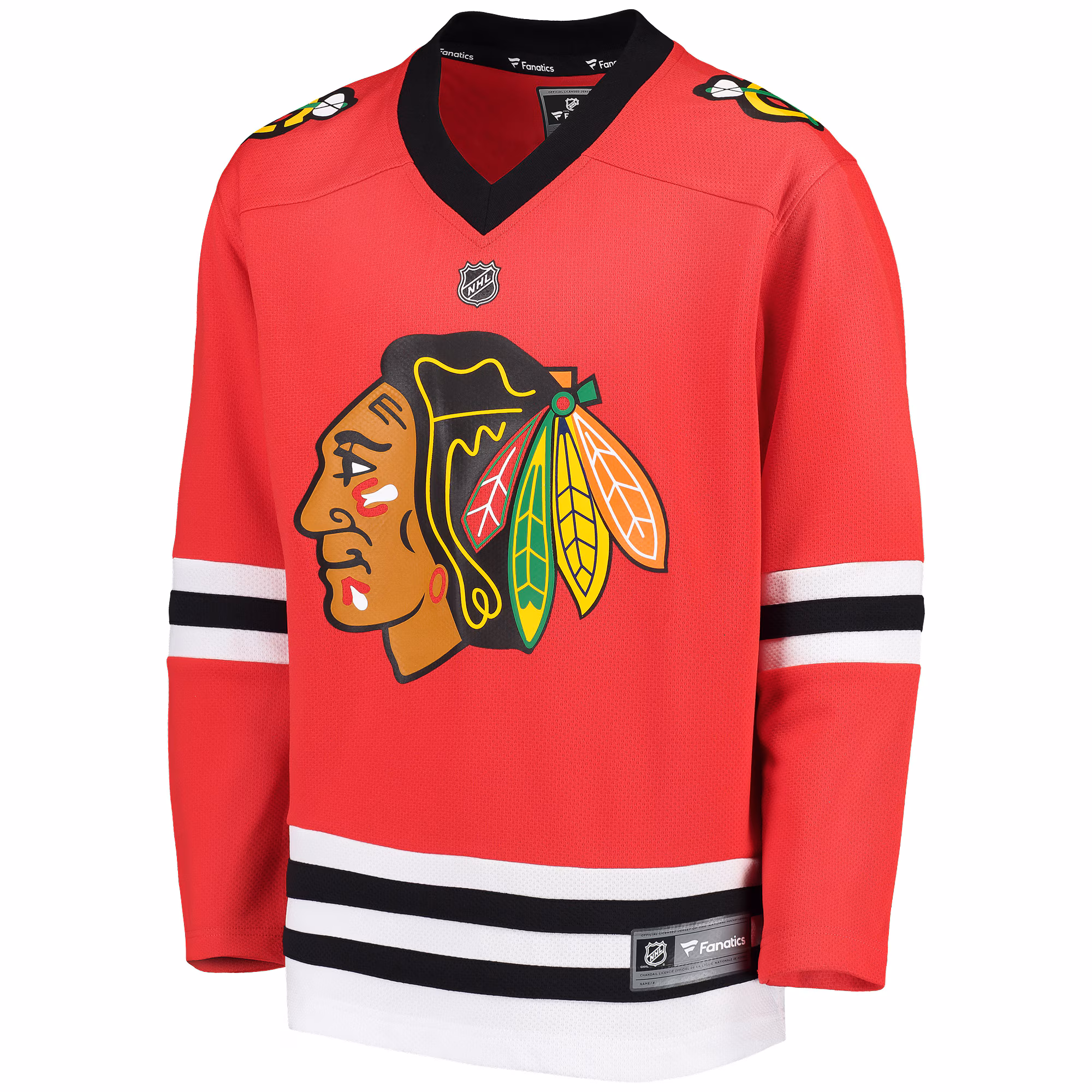 Chicago Blackhawks Fanatics Youth Home Replica Blank Jersey - Red