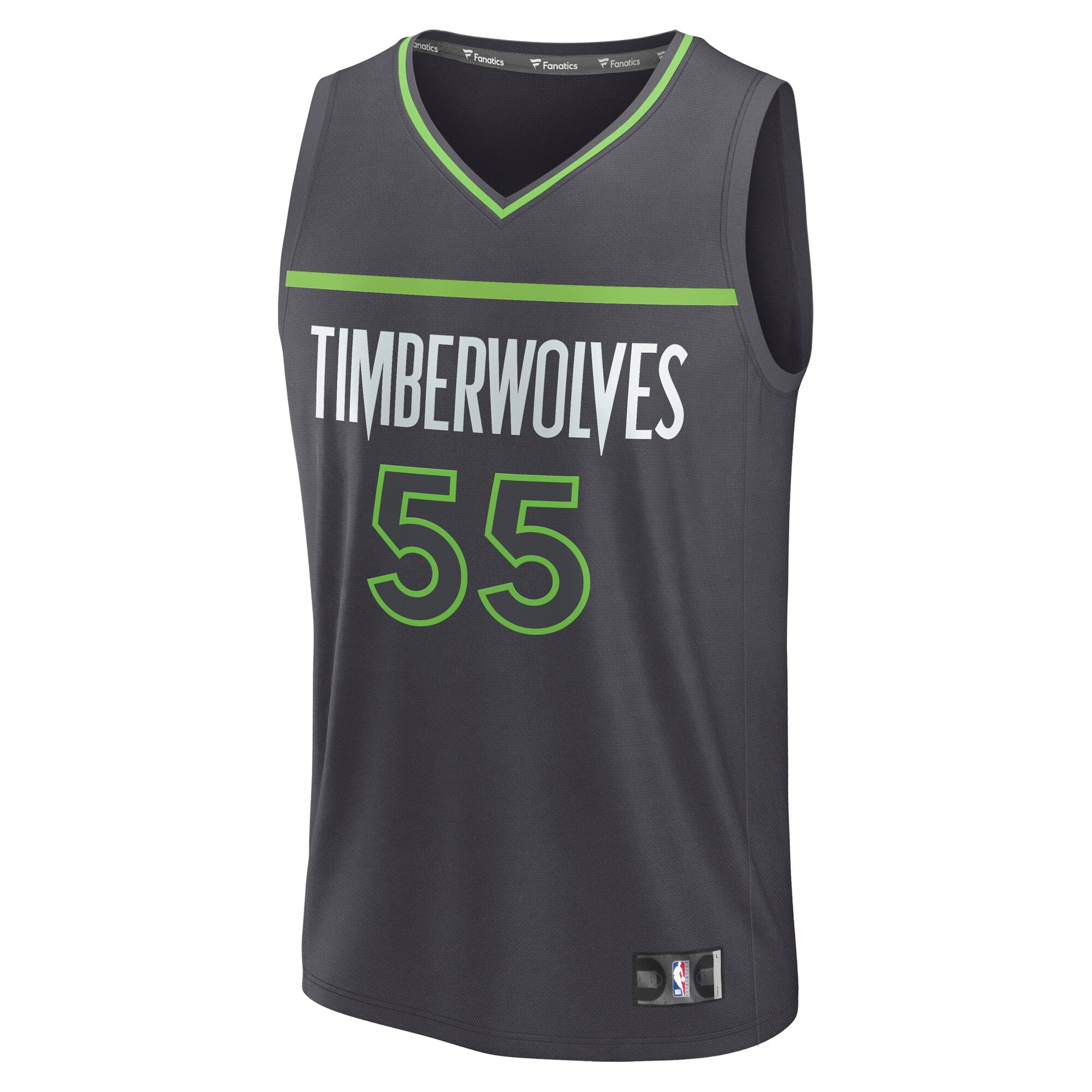 Luka Garza Minnesota Timberwolves Fanatics Fast Break Replica Player Jersey - Statement Edition - Charcoal
