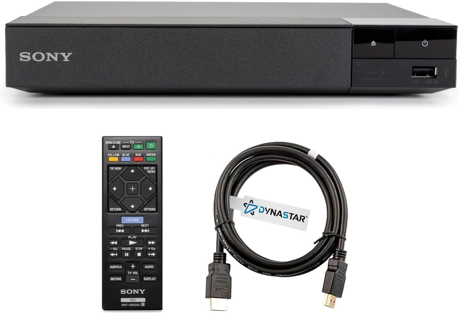 Region Free Blu-Ray Player Compatible with Sony BDP-S1700U Multi Region Code Free | Blu-Ray Regions A, B, C | DVD Regions 0-8 with Dynastar 6FT HDMI Bundle