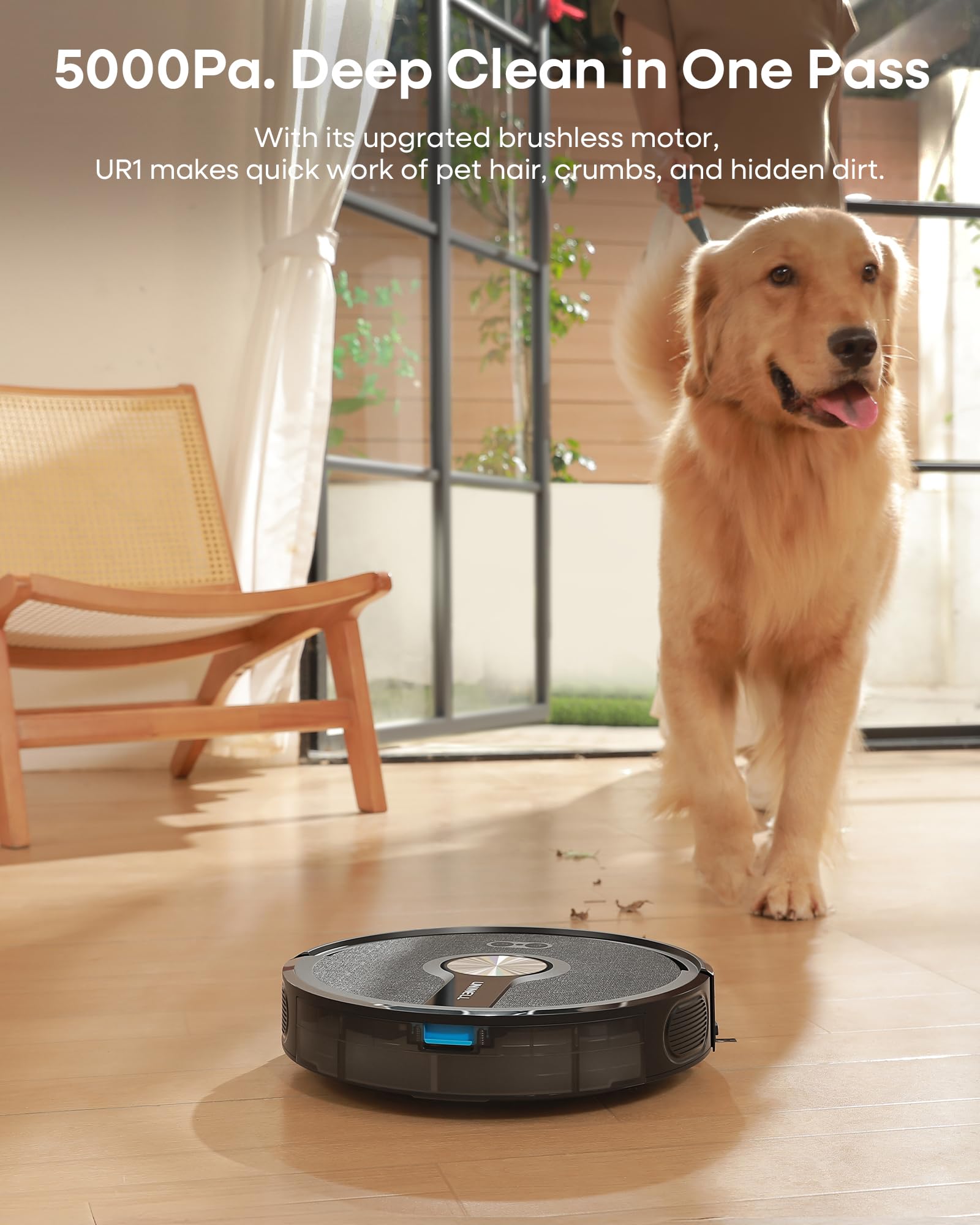 UNINELL Robot Vacuum and Mop Combo with 5000Pa Suction
