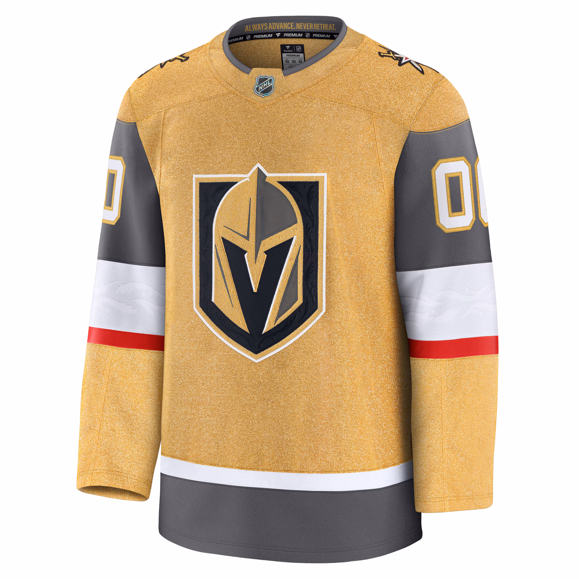 Vegas Golden Knights Fanatics Home Premium Custom Jersey - Gold