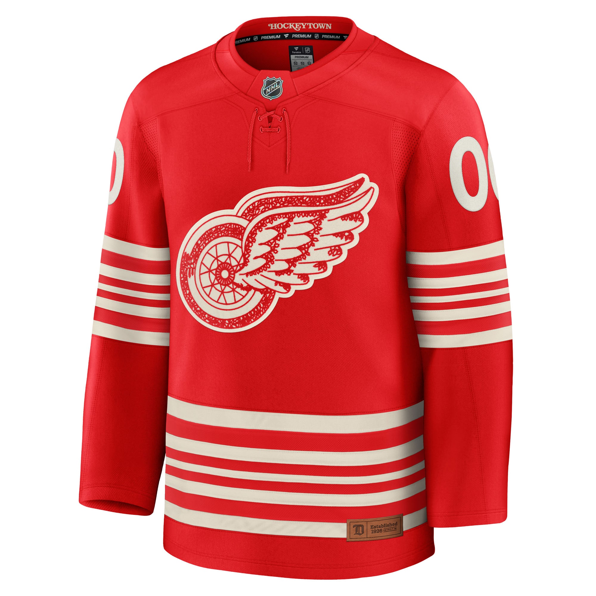 Detroit Red Wings Fanatics Centennial Premium Custom Jersey - Red