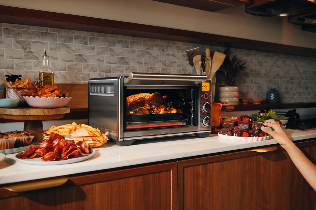 BREVILLE Smart Oven Air Fryer Compact - Brushed Stainless Steel
