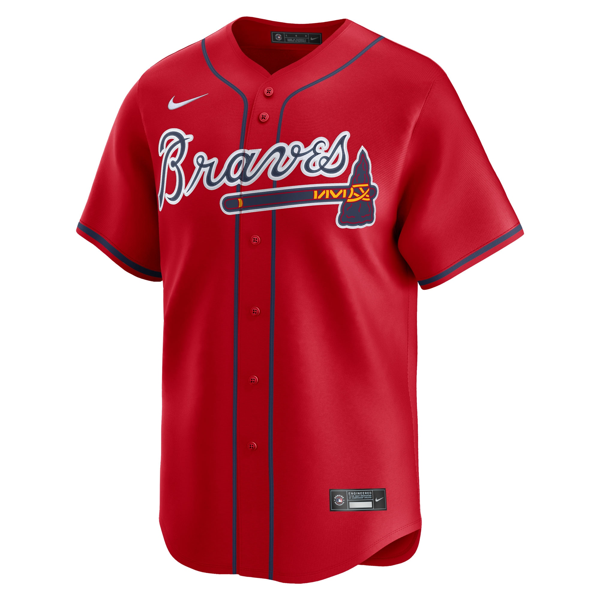 Atlanta Braves Nike Alternate Limited Jersey - Red