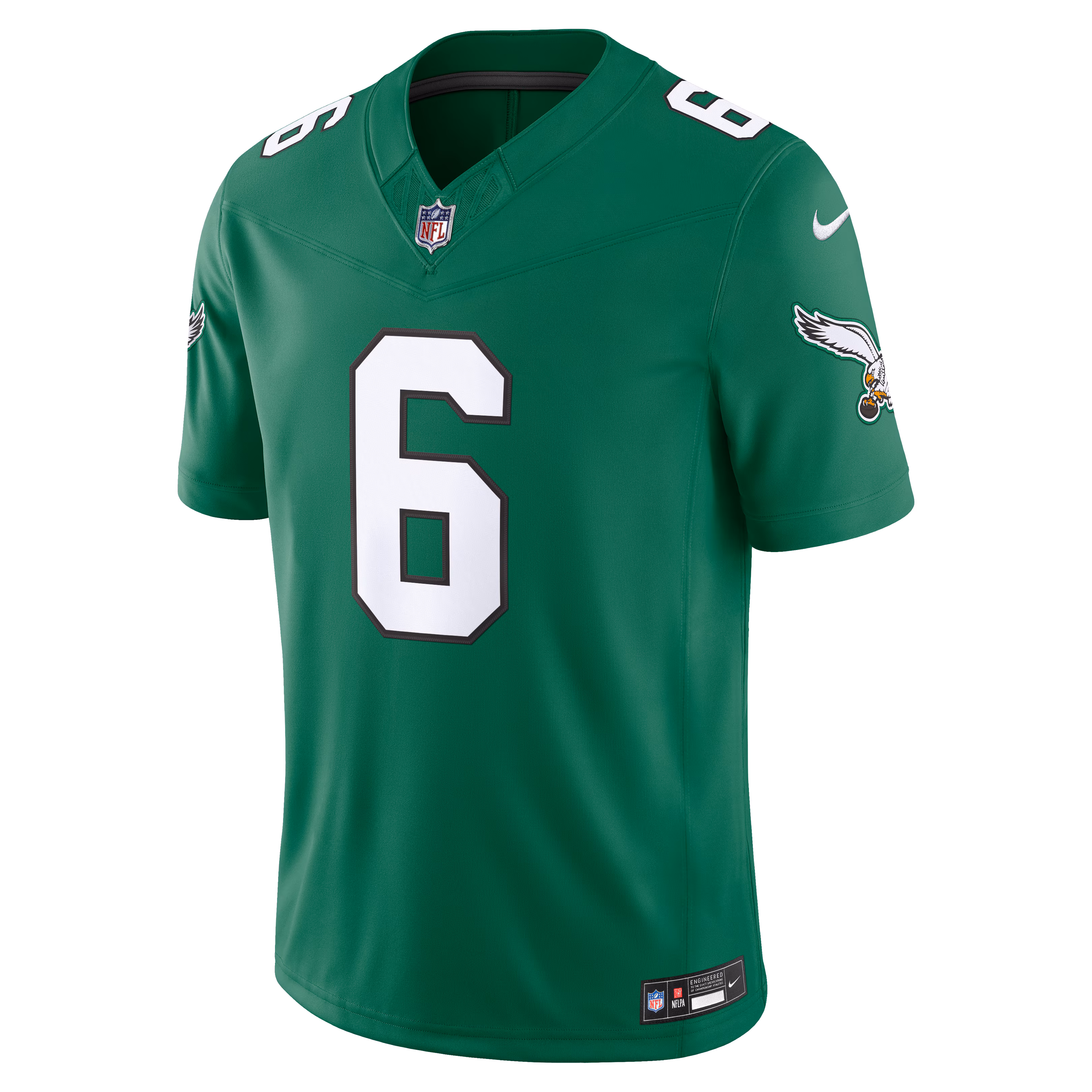 DeVonta Smith Philadelphia Eagles Nike Vapor F.U.S.E. Stitched Limited Jersey - Kelly Green