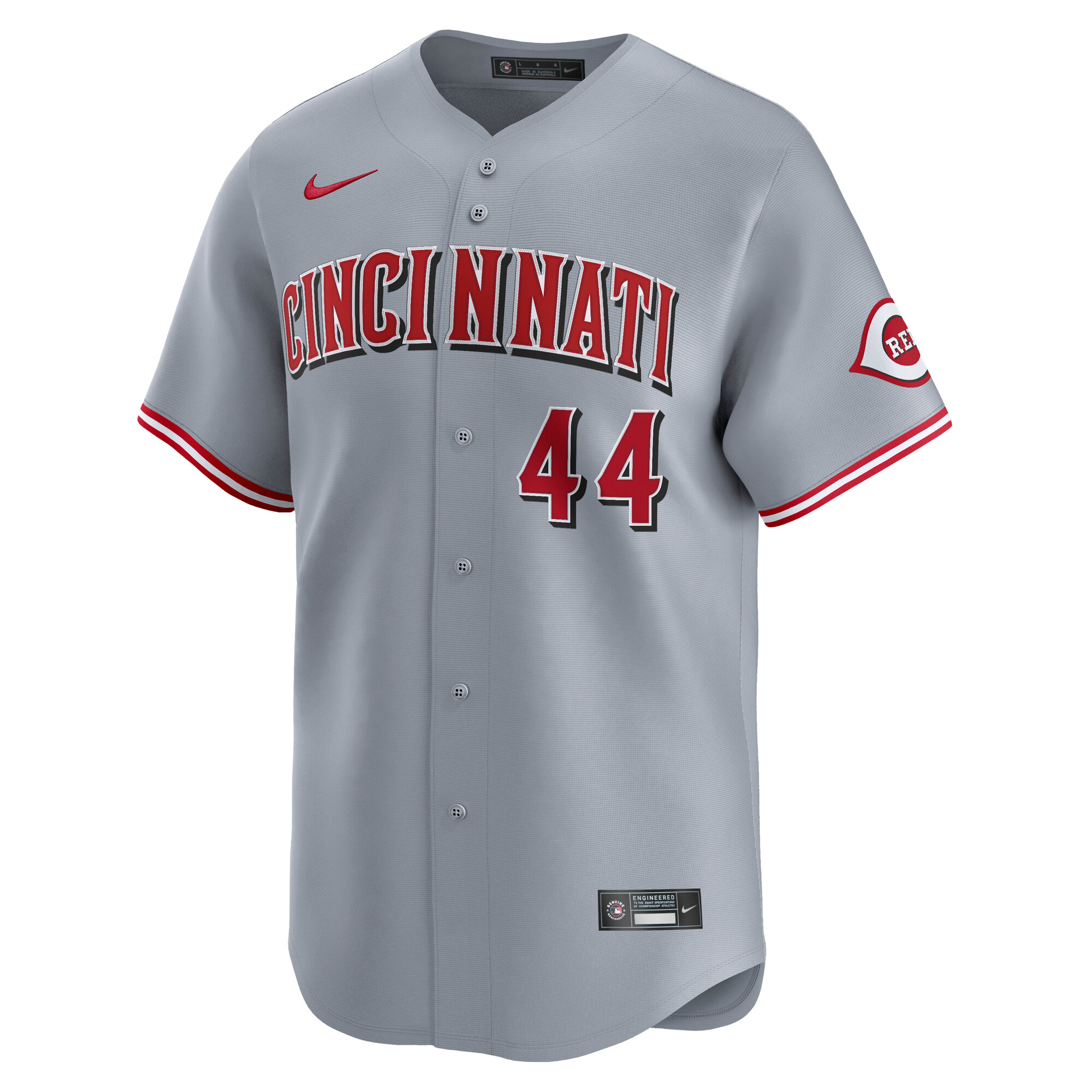 Elly De La Cruz Cincinnati Reds Nike Road Limited Player Jersey - Gray