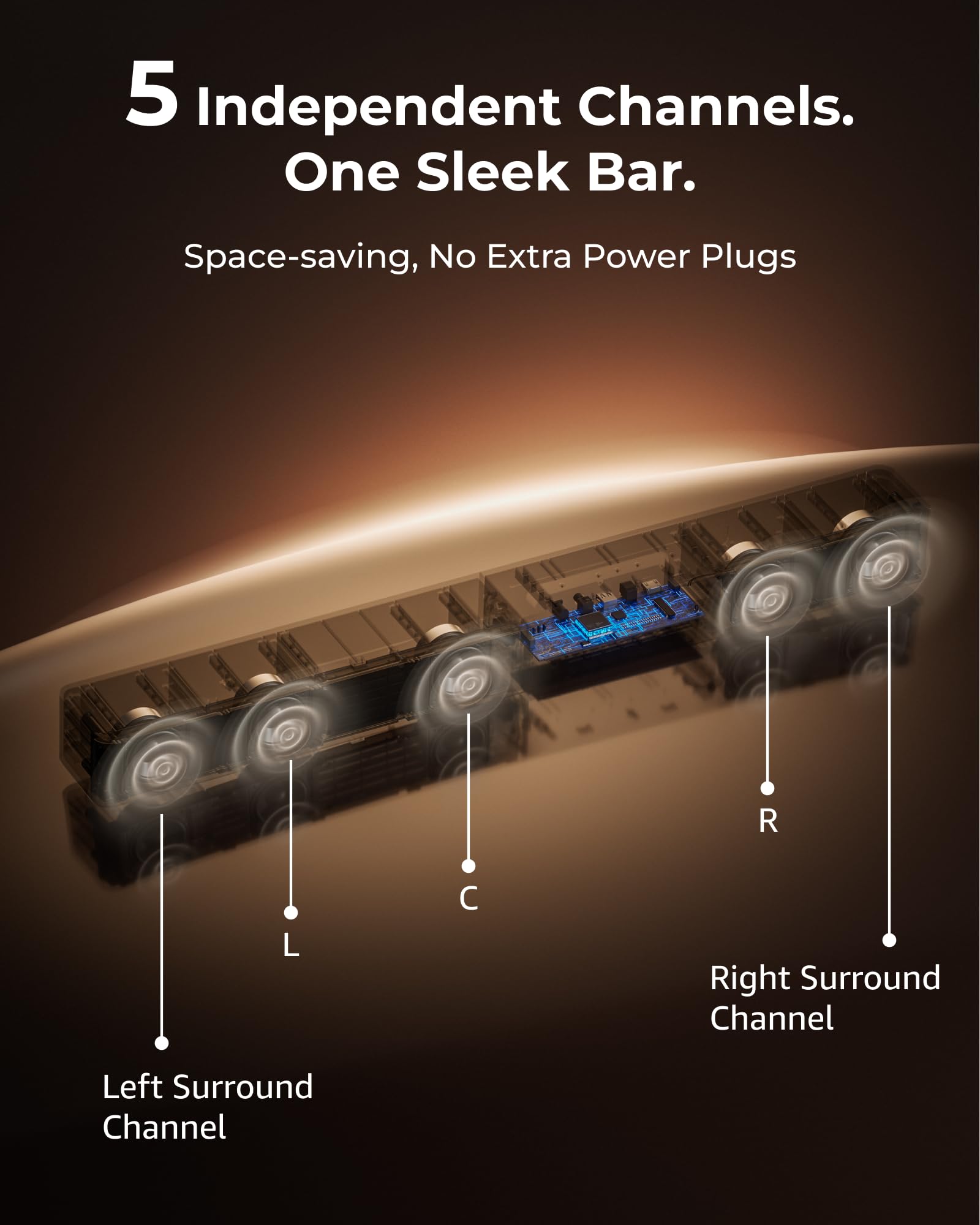 ULTIMEA Poseidon M60 5.1CH Dolby Atmos Sound Bar System