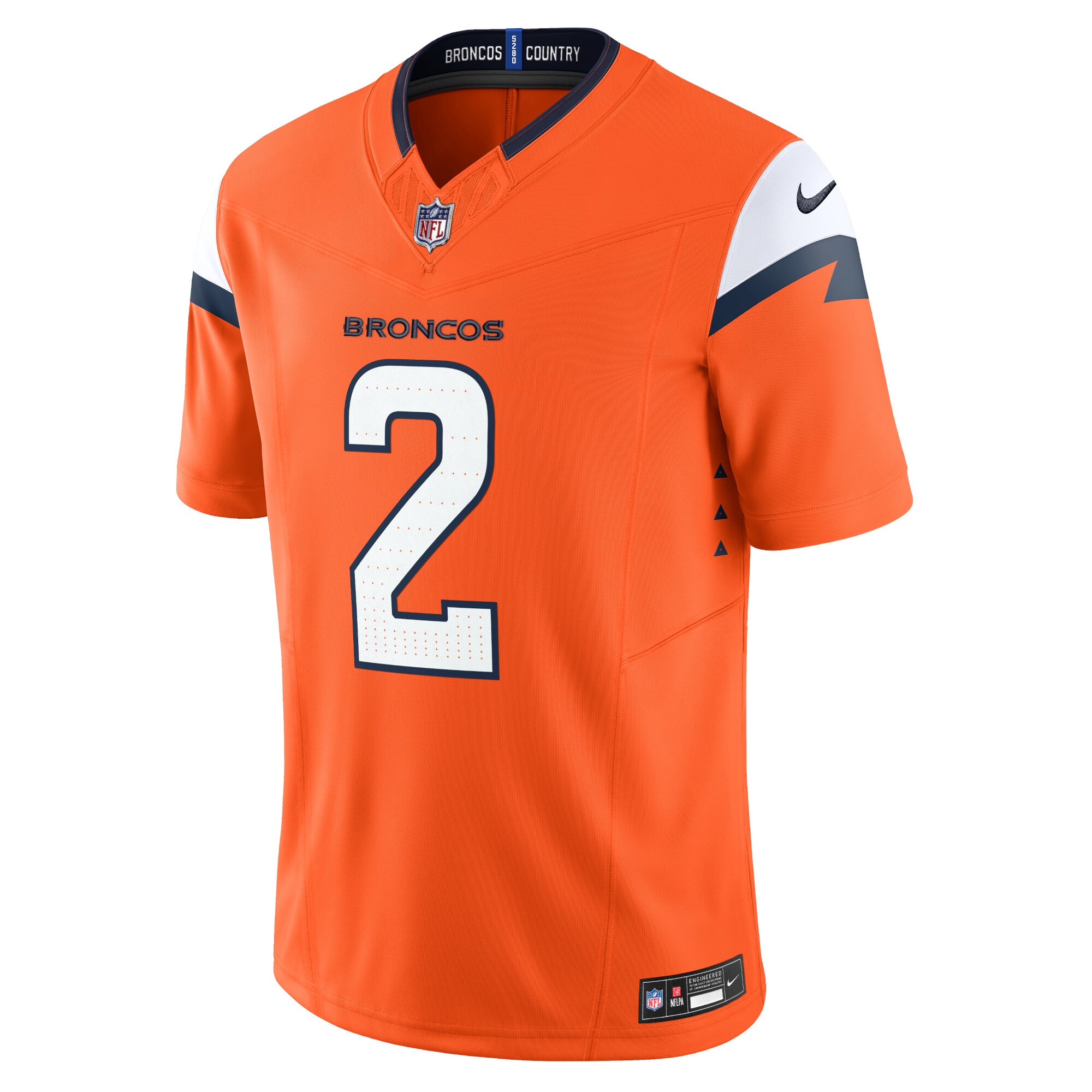 Patrick Surtain II Denver Broncos Nike Team Vapor F.U.S.E. Limited Jersey - Orange