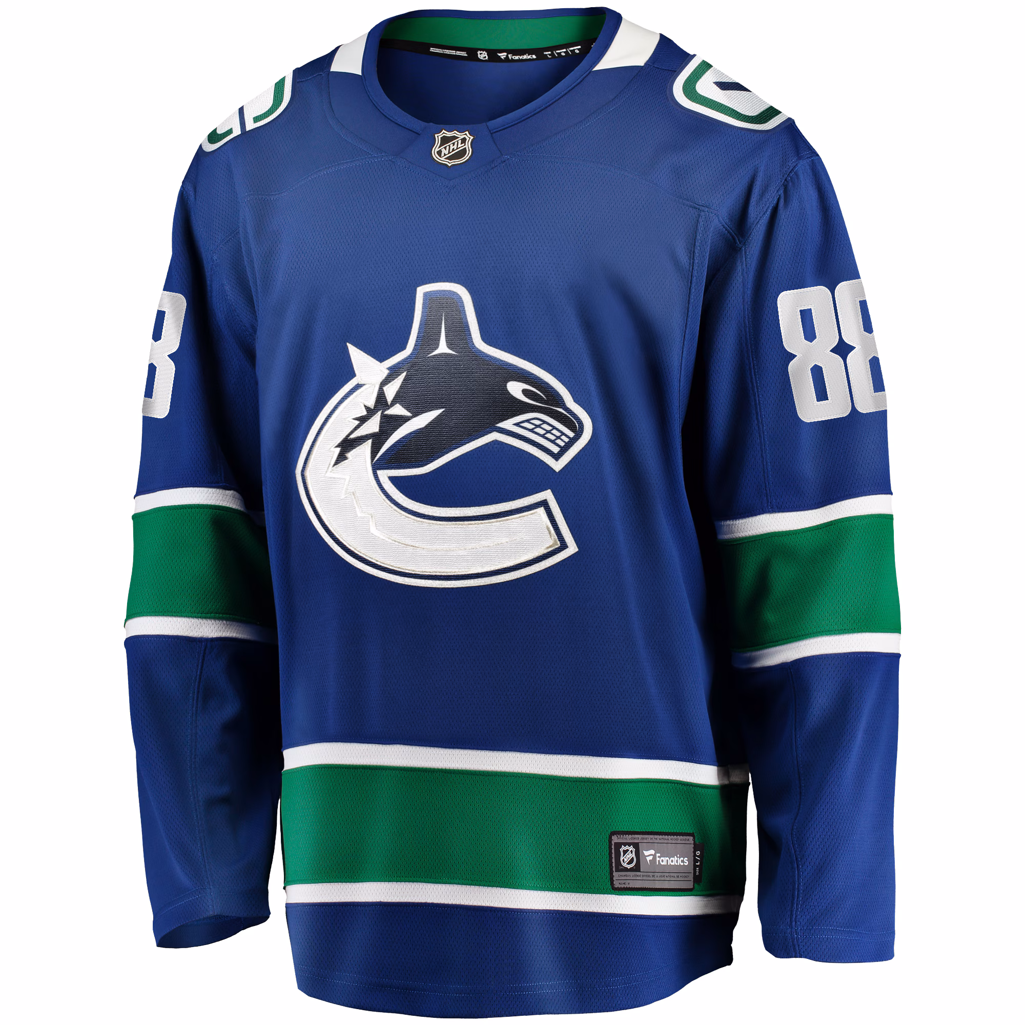 Nils Aman Vancouver Canucks Fanatics Home Premier Breakaway Player Jersey - Blue