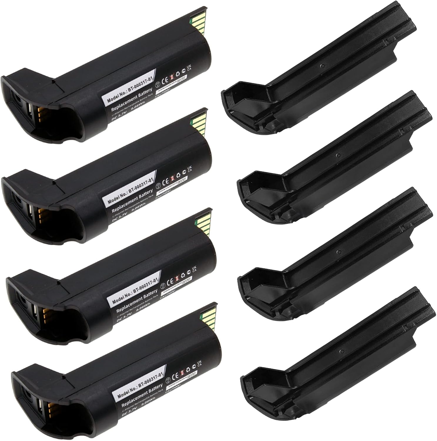 (8pcs) Youejoeq BT-000317-01 Battery Replacement for DS22 DS2278 Series Barcode Scanners BT-000317-01 BTRY-DS22EAB0E-00 3.7V 2450mAh