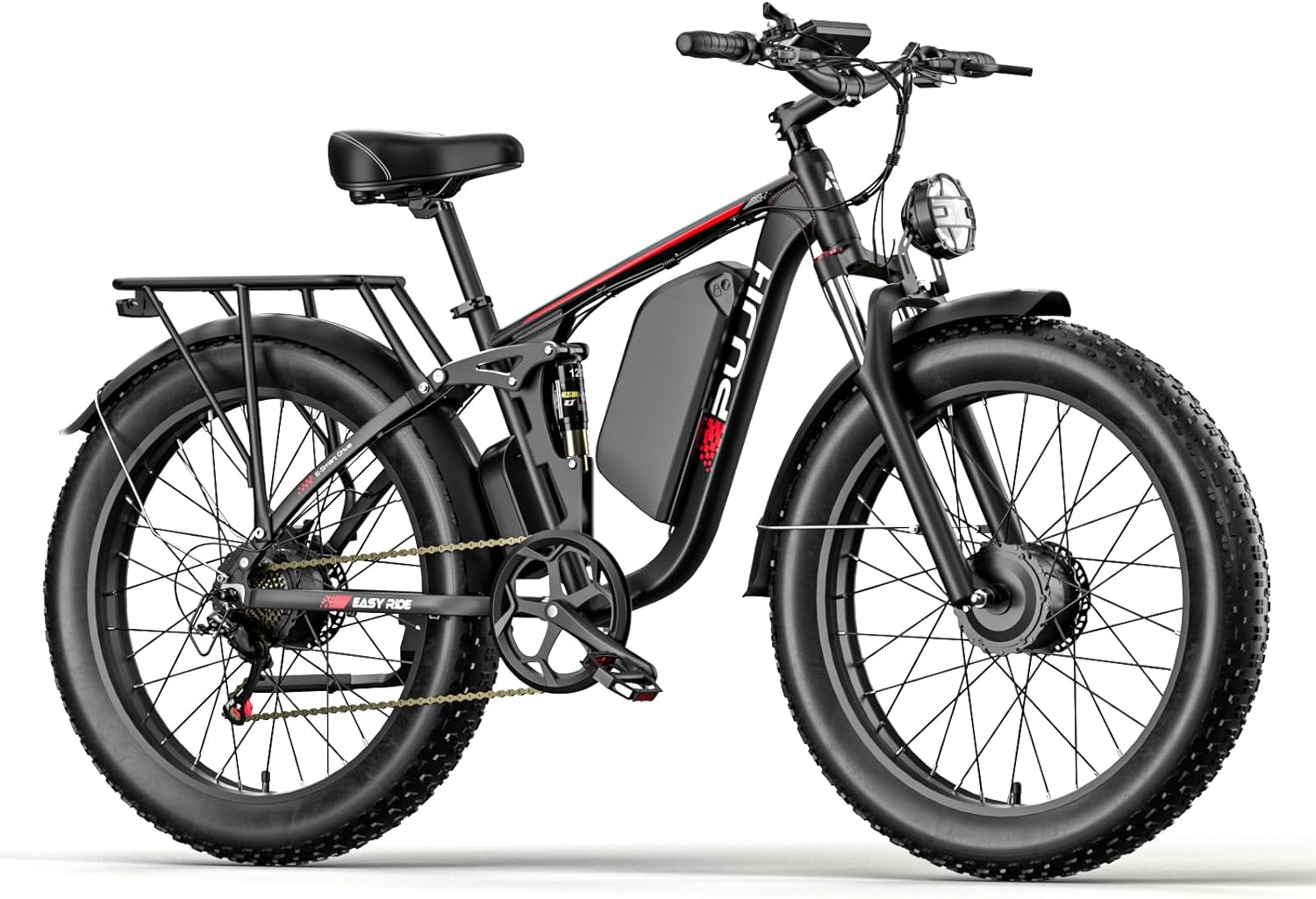 4000W Dual Motor Ebike with 52V 25Ah Removable Battery for Adults,Max Speed 38MPH Up to 100 Miles,24
