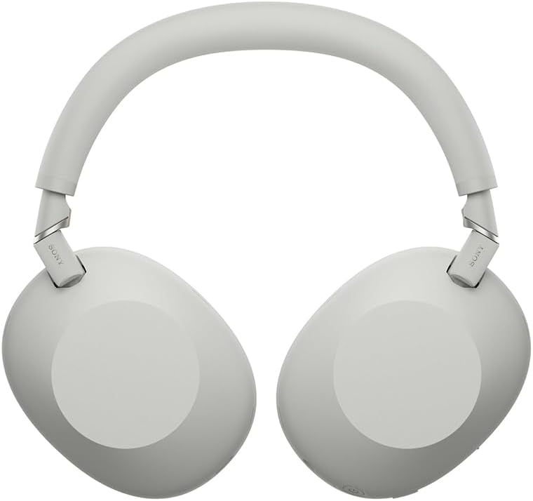 Sony WH-1000XM6/S Best Wireless Noise Canceling Headphones Platinum Silver Bundle with Deco Gear Wood Headphone Display Stand Secure Tabletop Holder/Gaming Headset Hanger