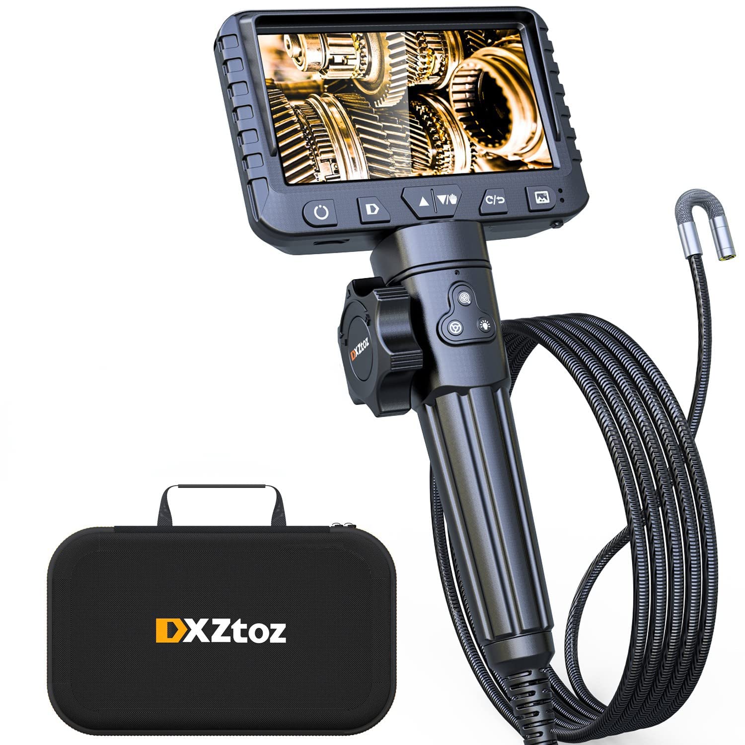 DXZTOZ Two-Way Borescope Inspection Camera with Light