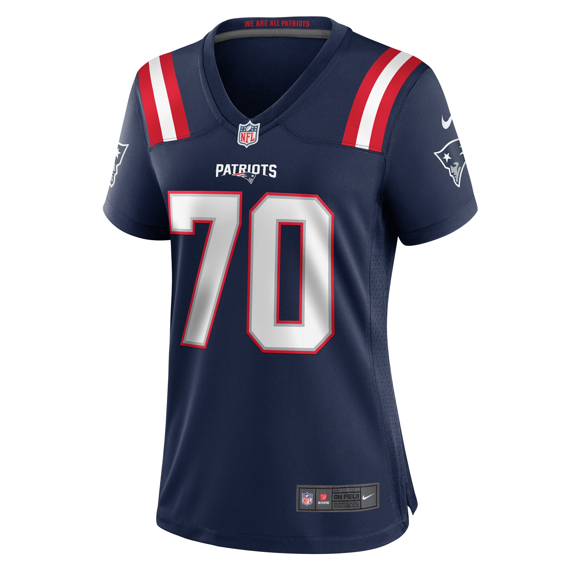 Caedan Wallace New England Patriots Nike Women's Game Jersey - Navy