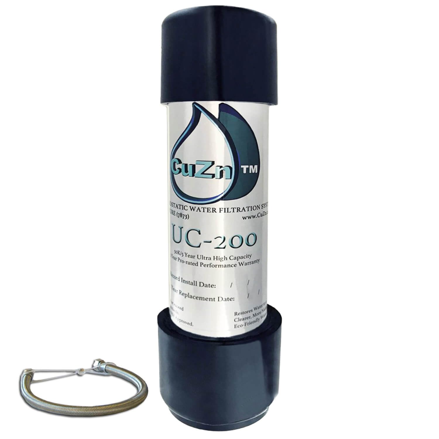 CUZN Under Sink Water Filter - NSF Certified, Reduces Contaminants
