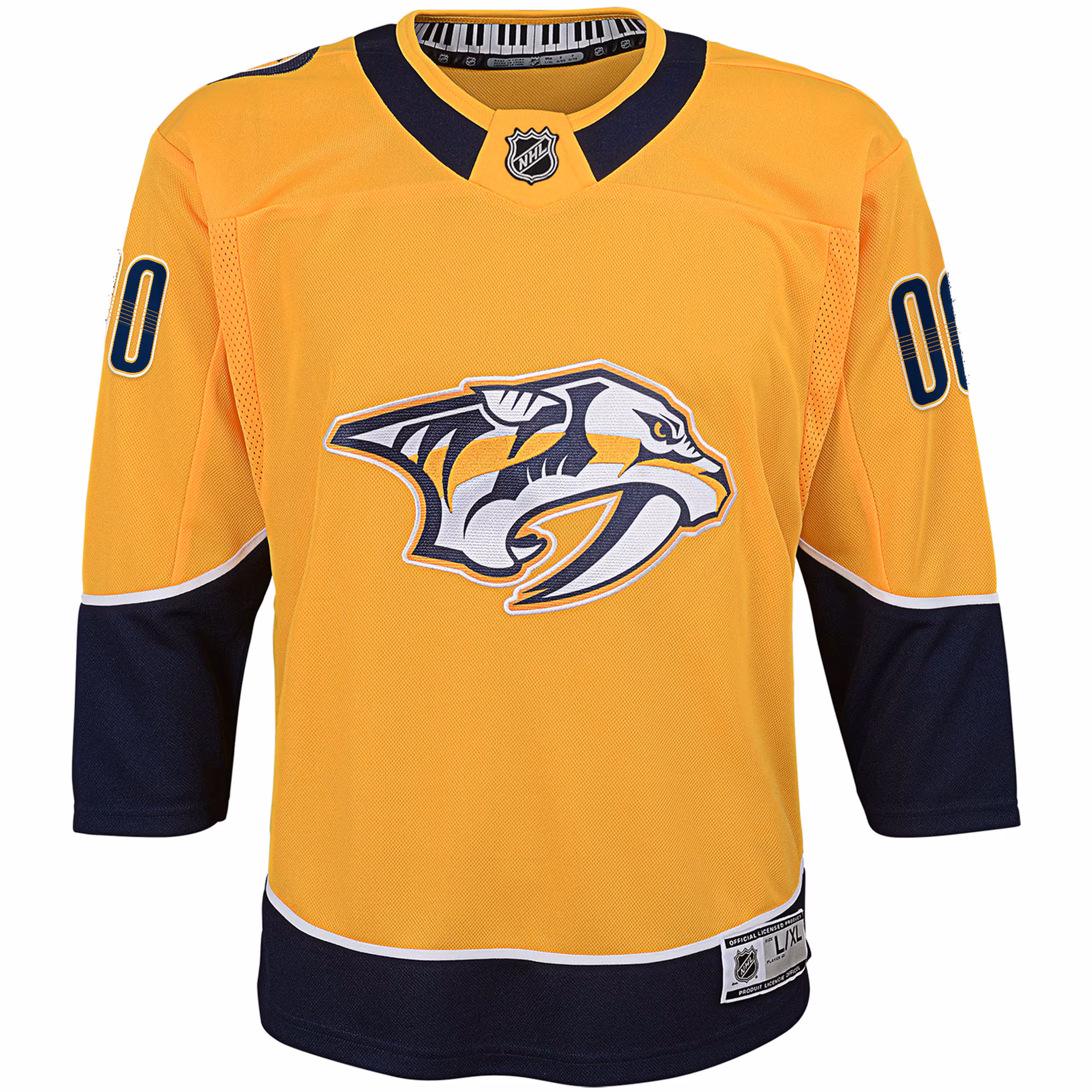 Nashville Predators Youth Home Premier Custom Jersey - Yellow