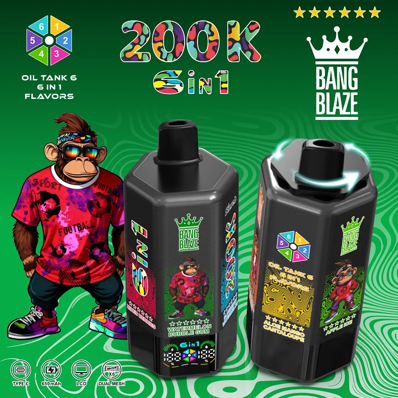 Bang Blaze 200K Puffs 200000 6 in 1 Flavors Disposable Vape