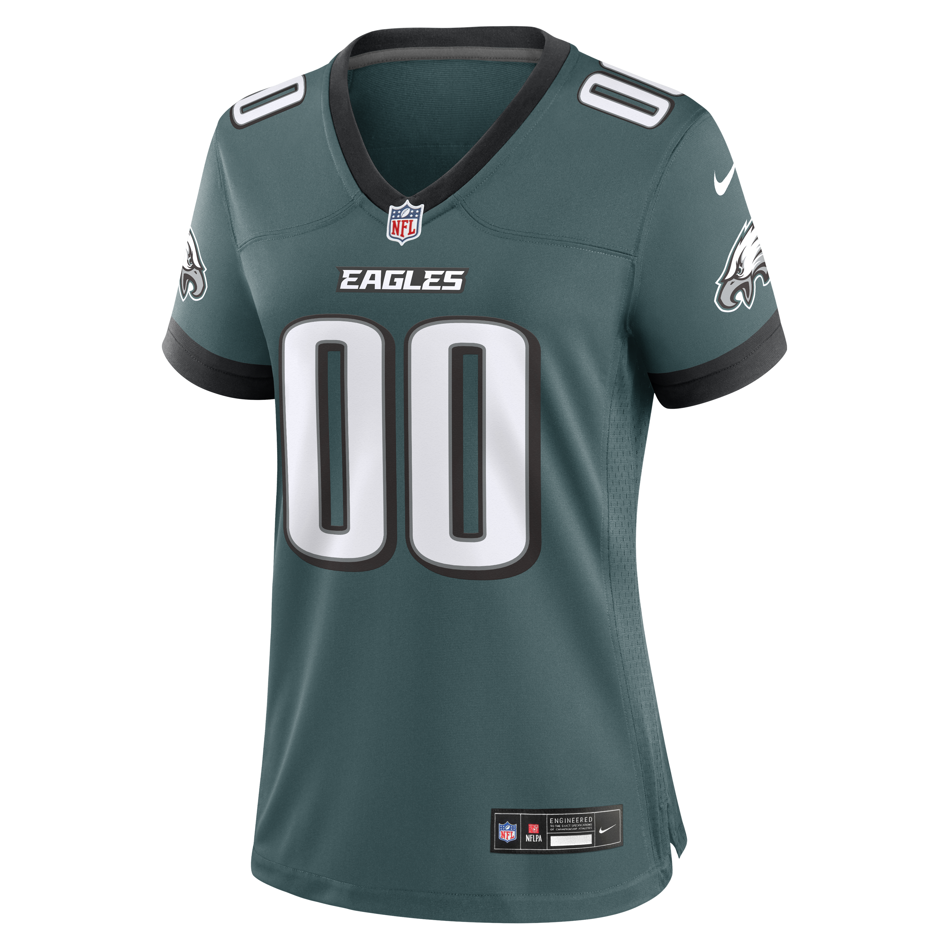Philadelphia Eagles Nike Women's Team Custom Game Jersey - Midnight Green