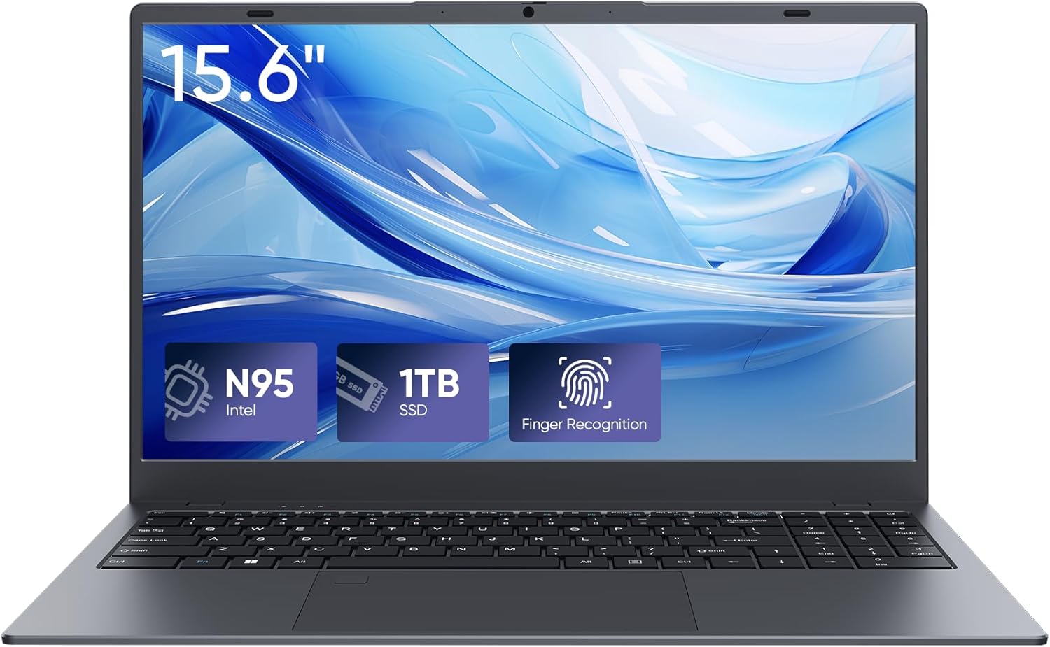 Laptop Computer, 1TB SSD, 12GB RAM Laptops, Quad Core N95 Processor, 15.6