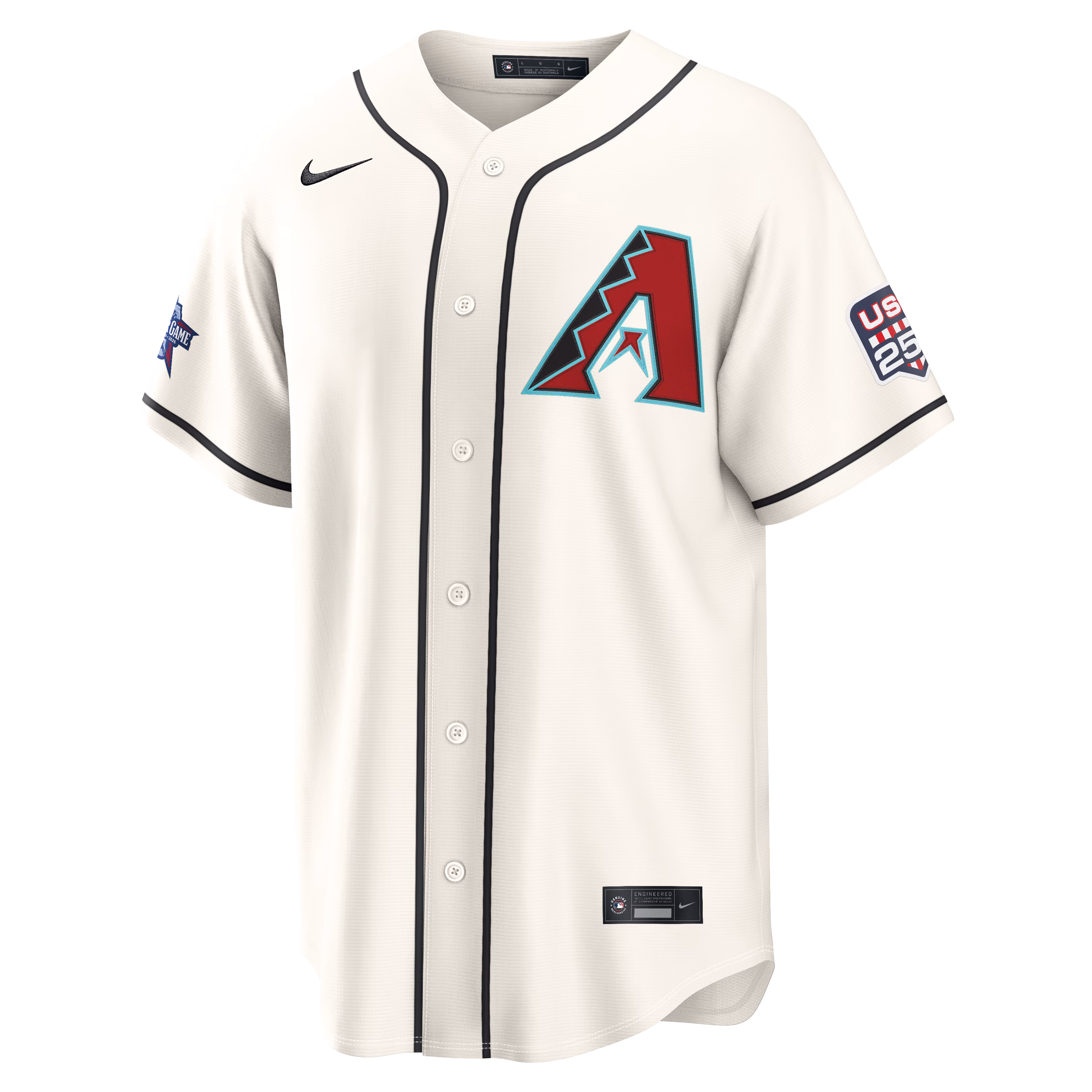 2026 All-Star Edition Stars & Stripes Arizona Diamondbacks  Nike Cream Stadium Pick-A-Player Jersey