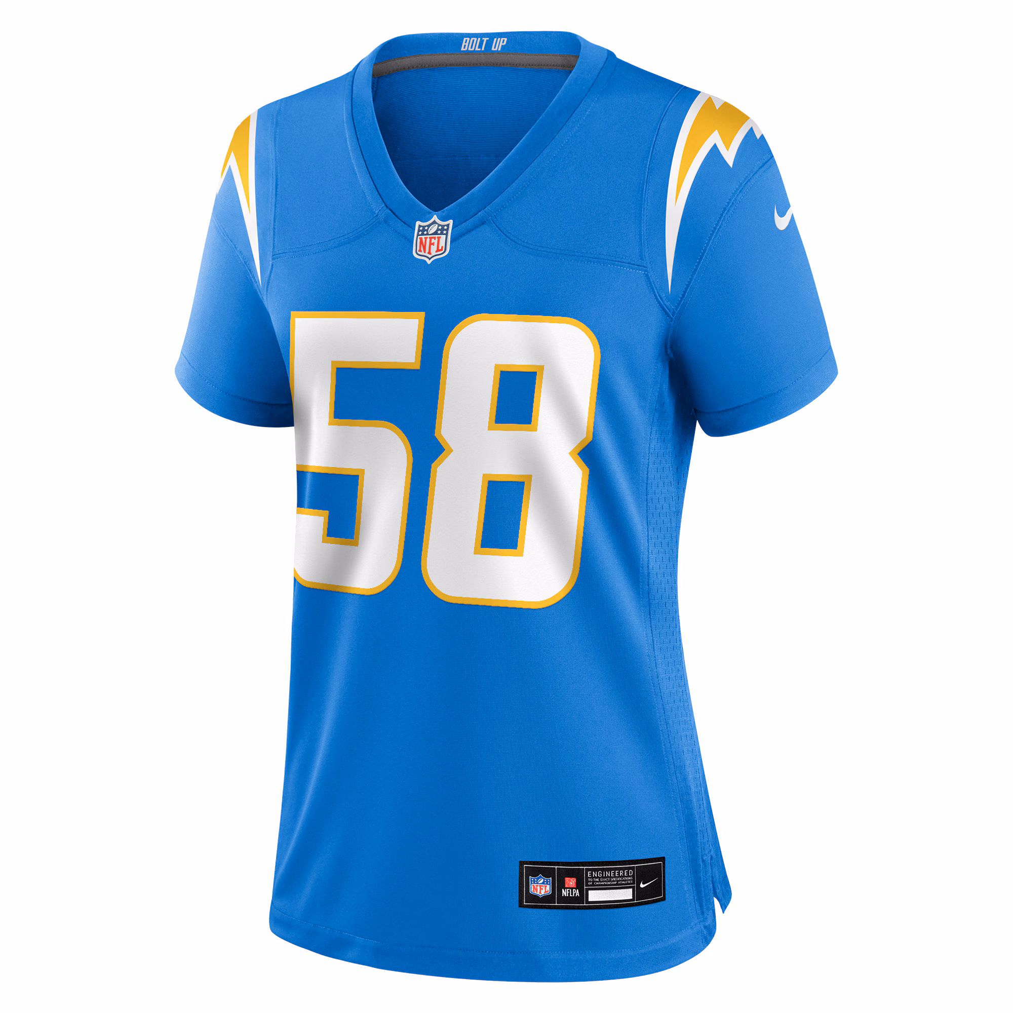 Marlowe Wax Los Angeles Chargers Nike Women's Team Game Jersey -  Powder Blue