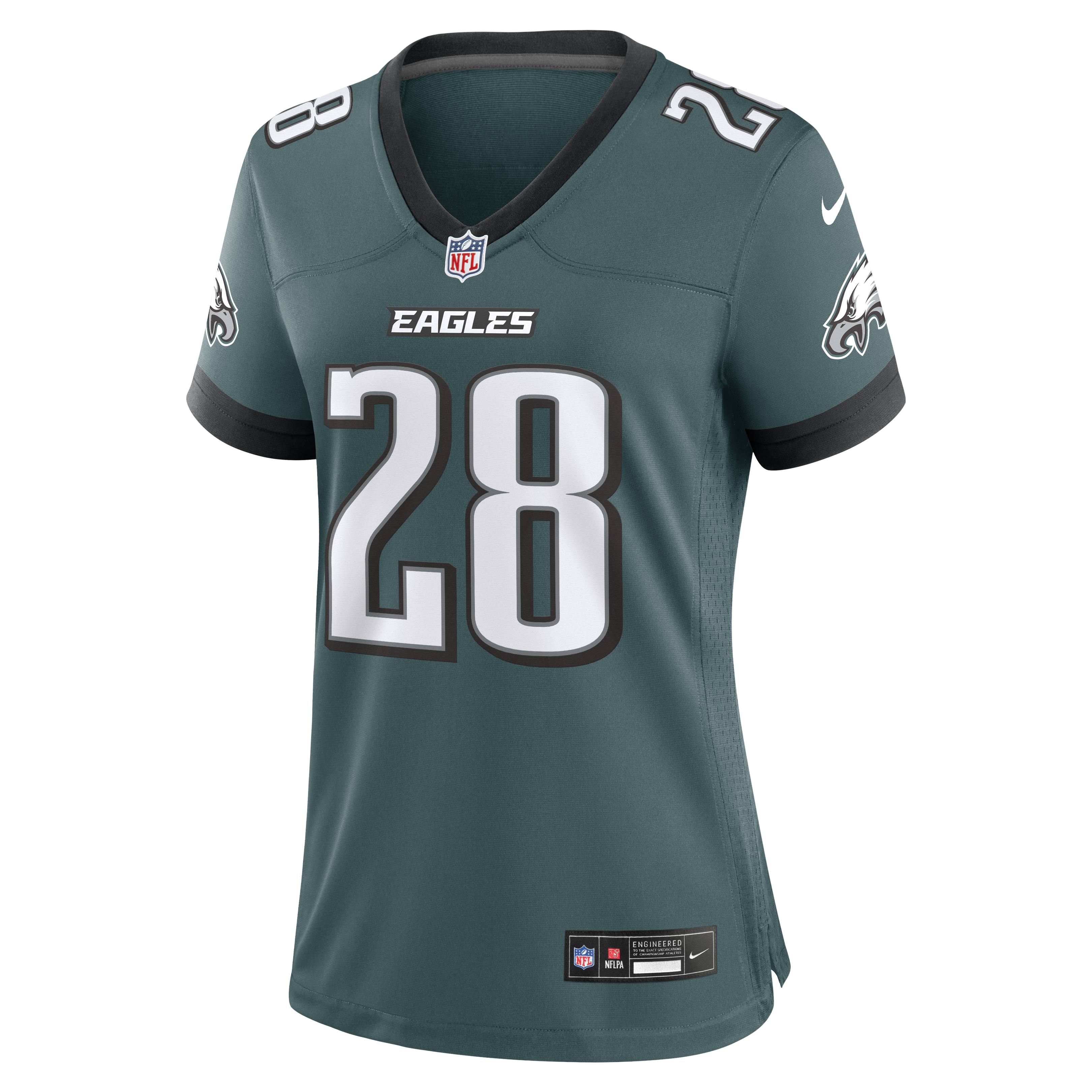 Will Shipley Philadelphia Eagles Nike Women's Team Game Jersey -  Midnight Green