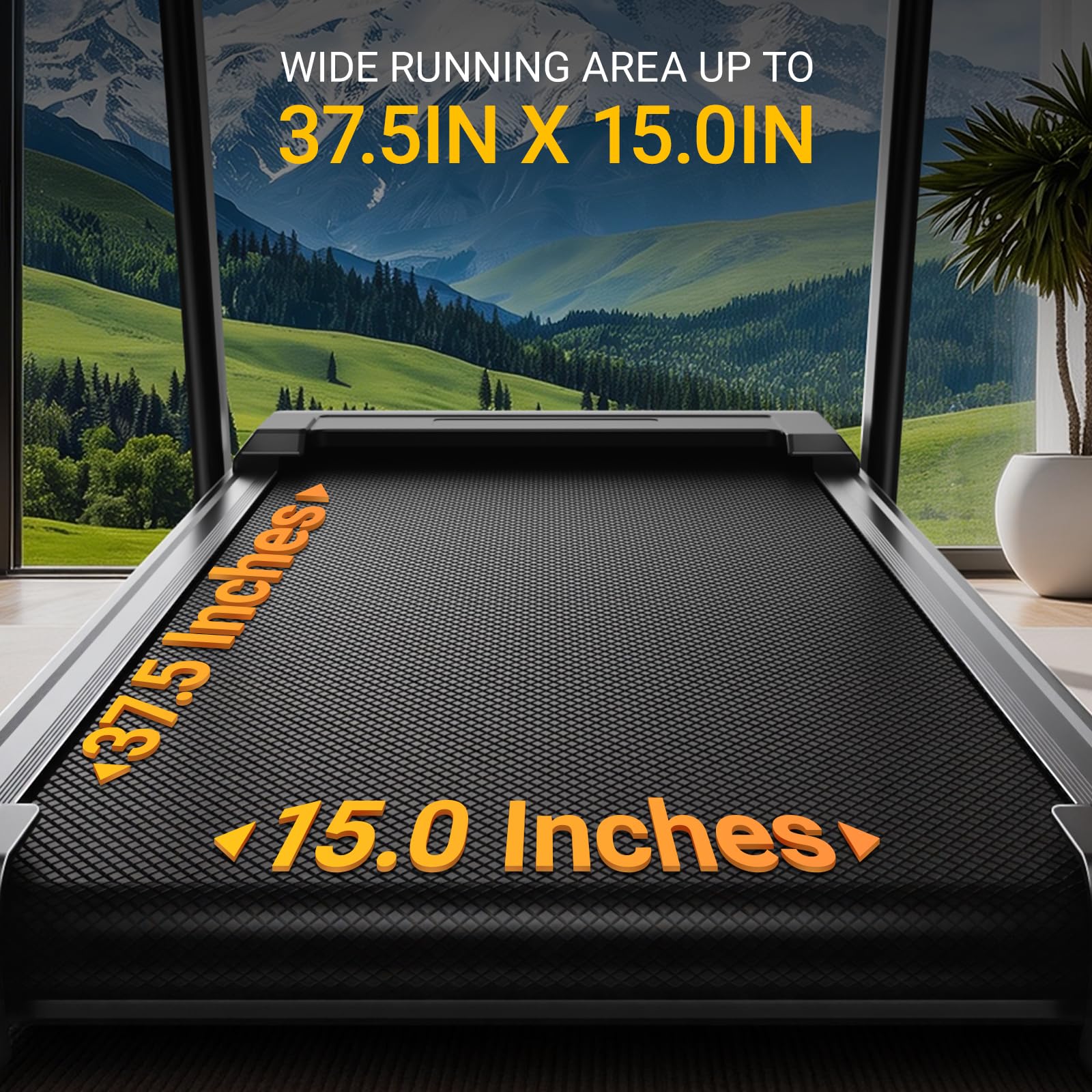 UMAY 16% Incline 4-in-1 Foldable Treadmill, 400 LBS Capacity