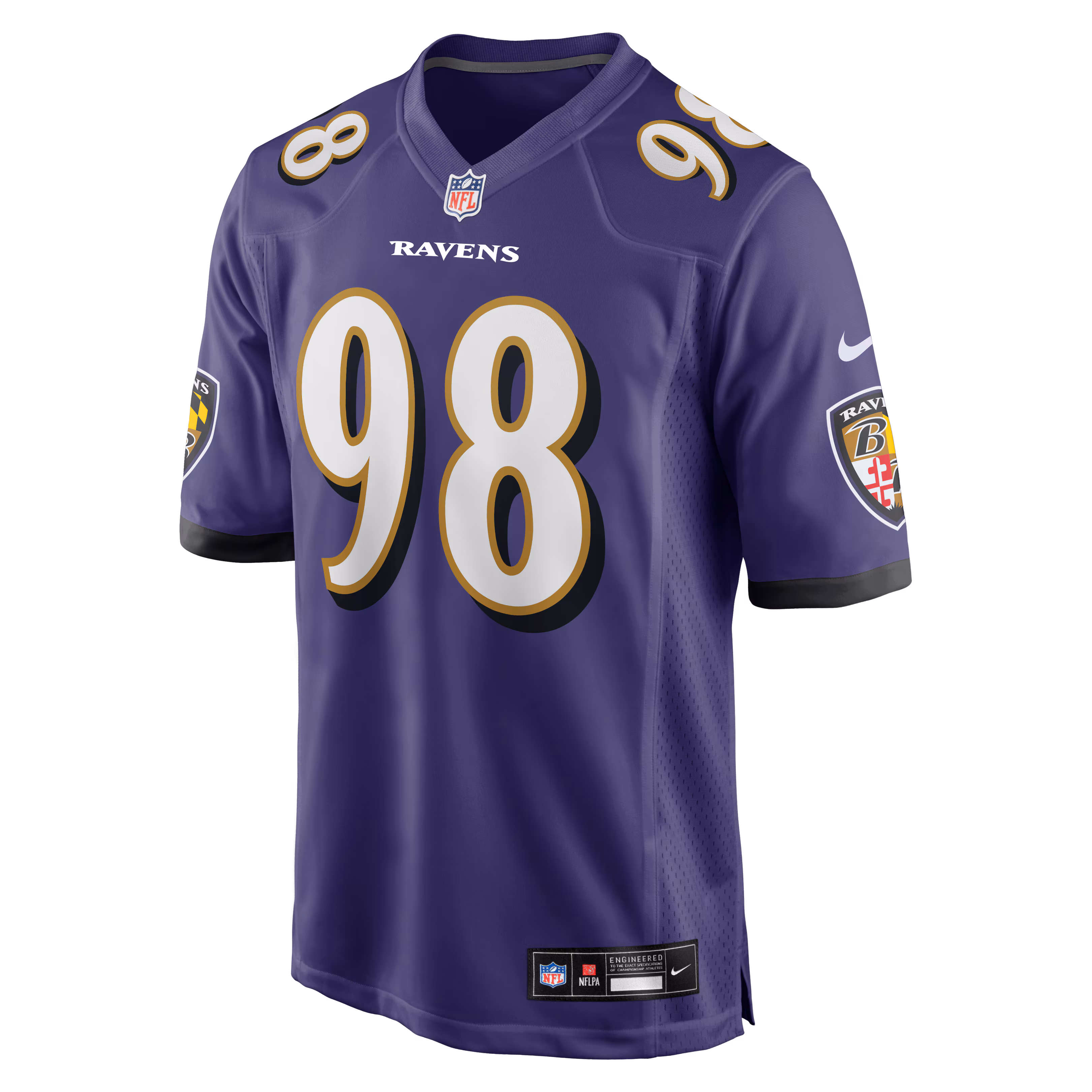 Tony Siragusa Baltimore Ravens Nike Game Retired Player Jersey - Purple
