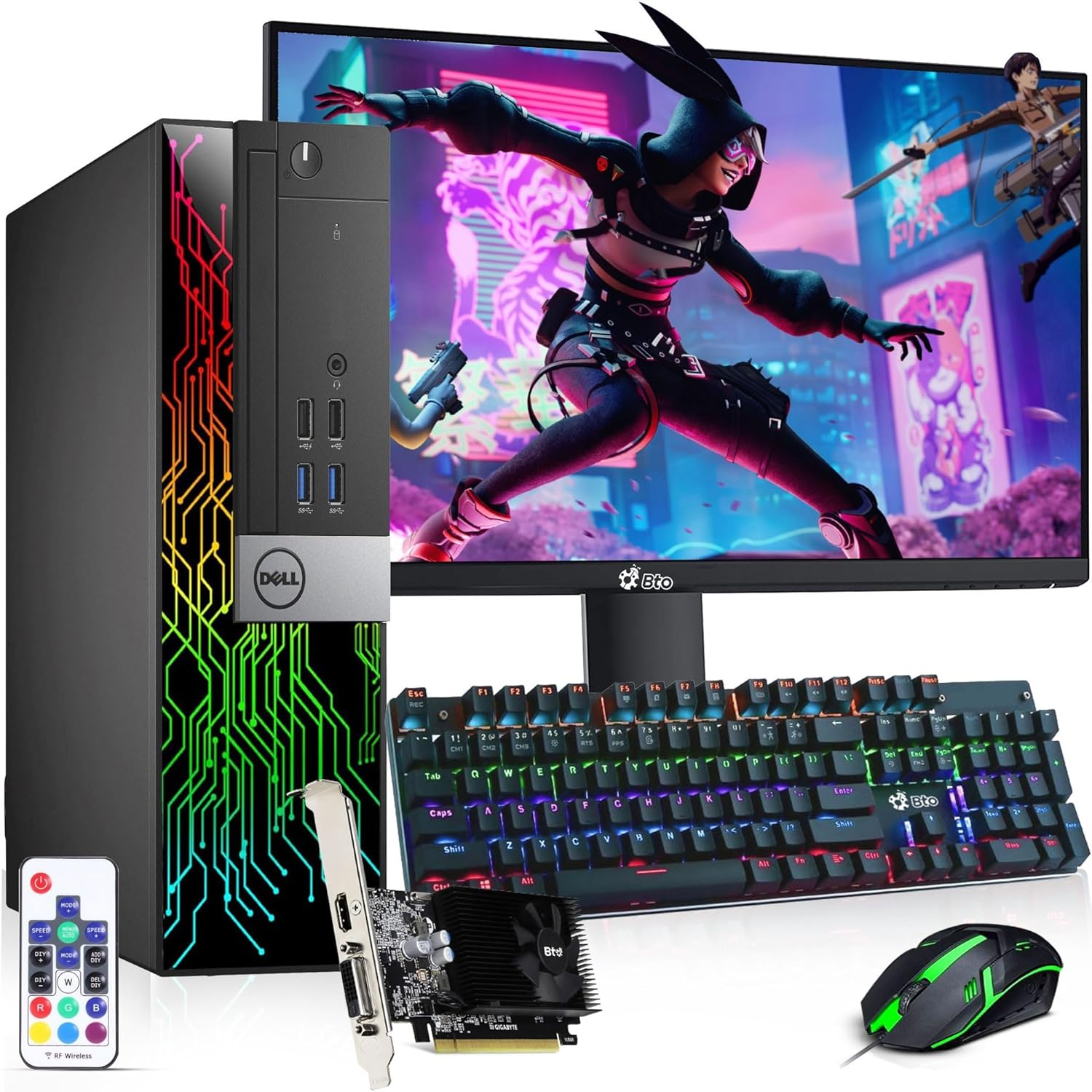 Dell RGB Gaming Desktop Computer PC - Intel Core i7-6th Gen - 16GB DDR4 RAM - 1TB SSD - New 24