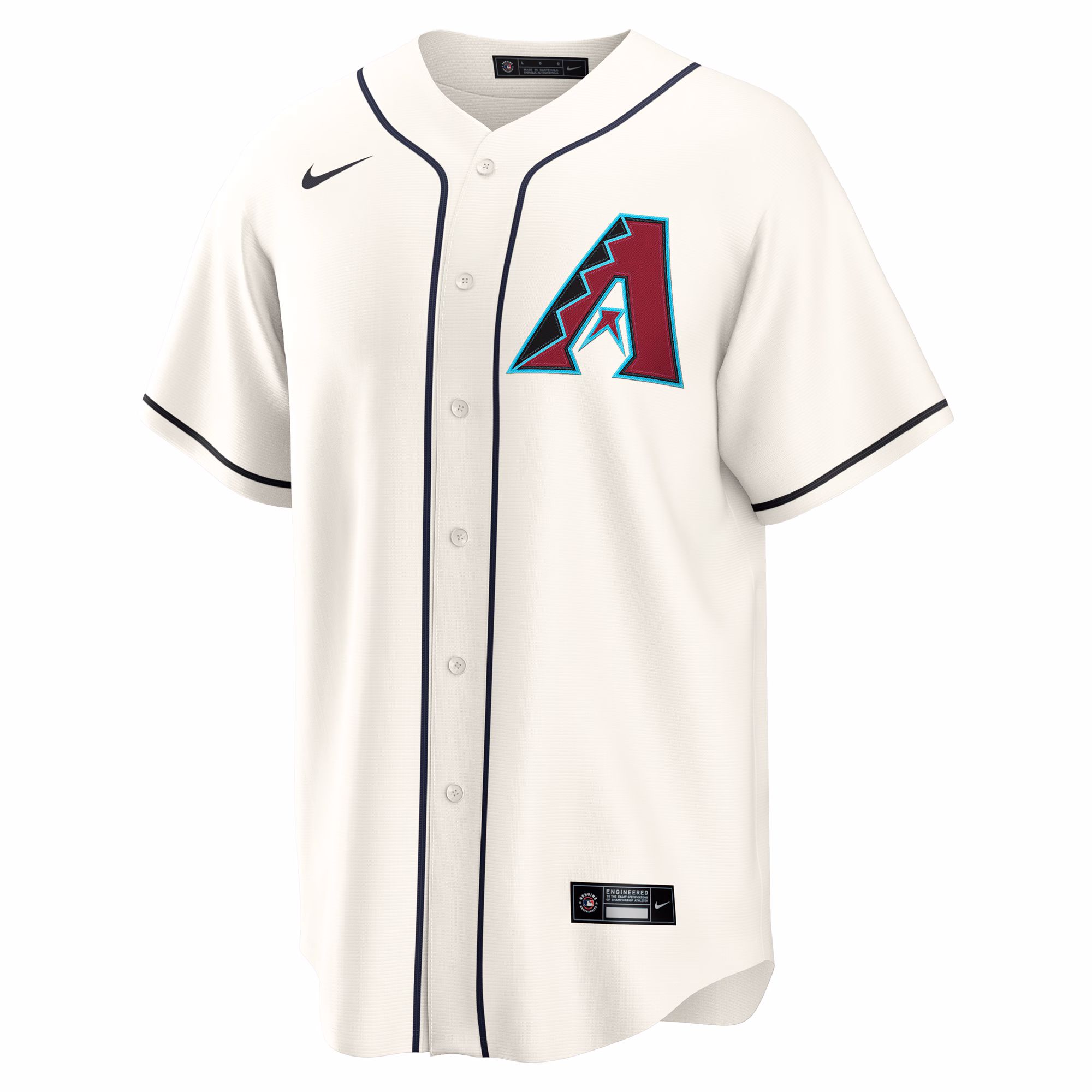 Arizona Diamondbacks Nike Home Custom Replica Jersey - Cream