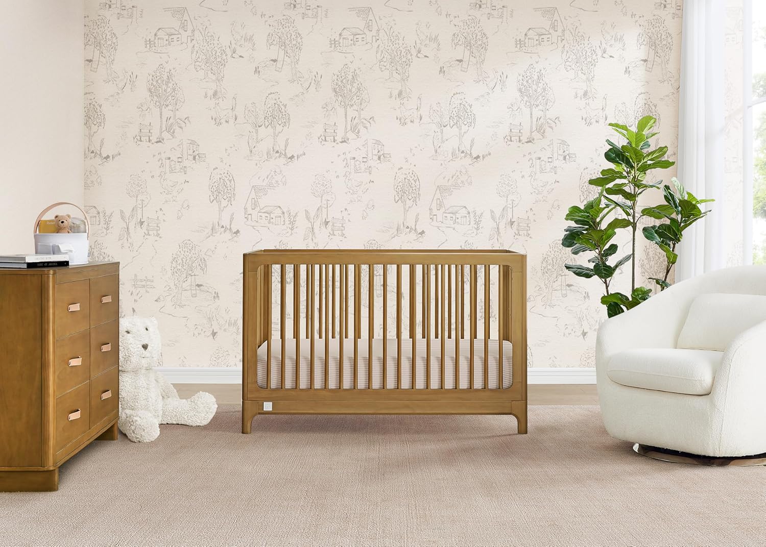 babyGap Wren 4-in-1 Convertible Crib by Delta Children - Greenguard Gold Certified, Acorn
