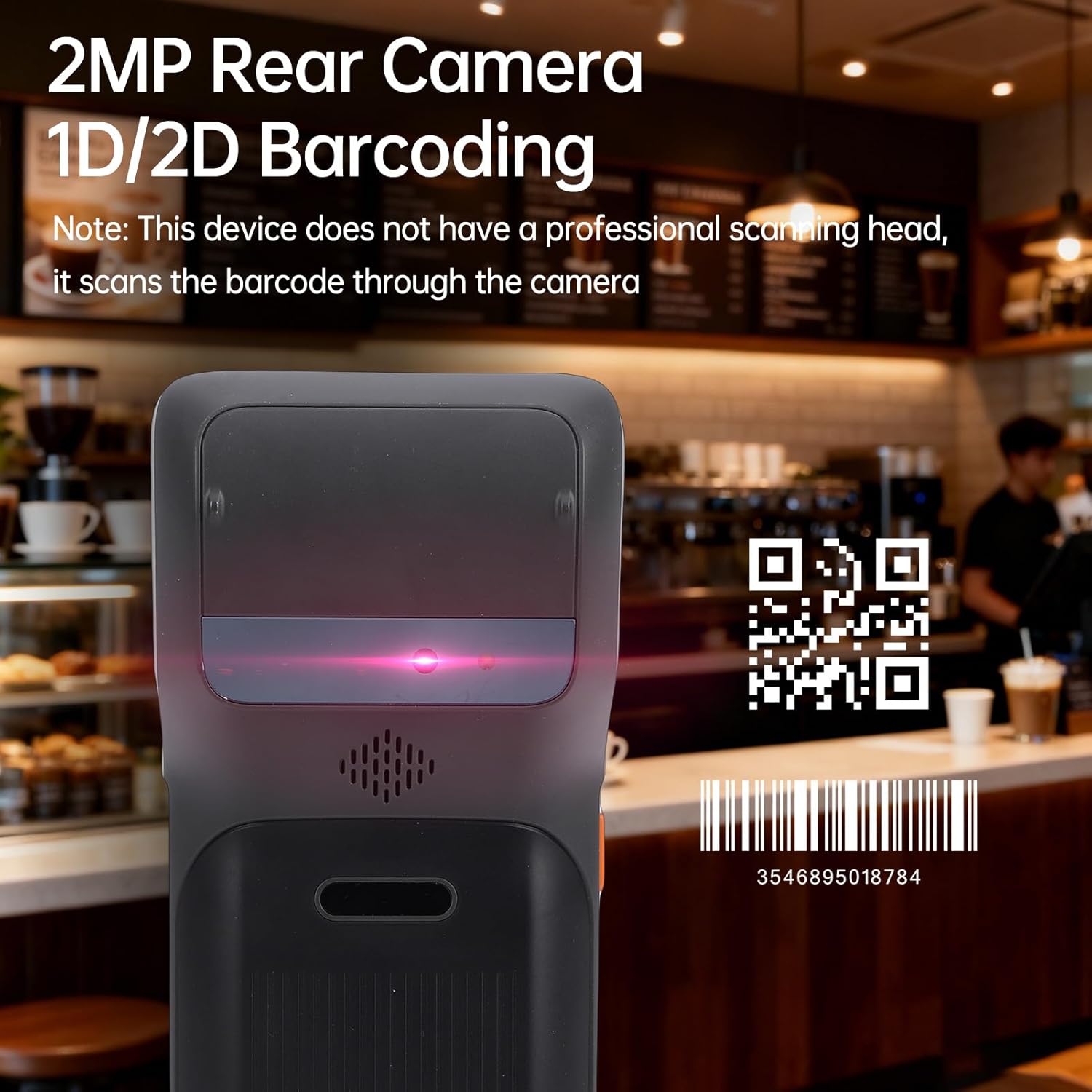 BISOFICE Android 11 PDA Handheld POS Terminal 2D Barcode Scanner Inventory Machine Bluetooth Connect Mobile 5.5