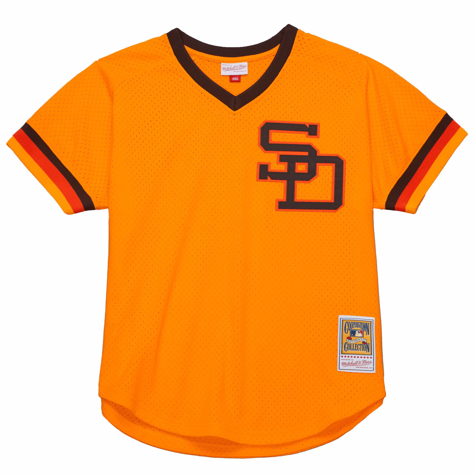 Tony Gwynn San Diego Padres Mitchell & Ness Big & Tall Cooperstown Mesh Batting Practice Jersey - Gold