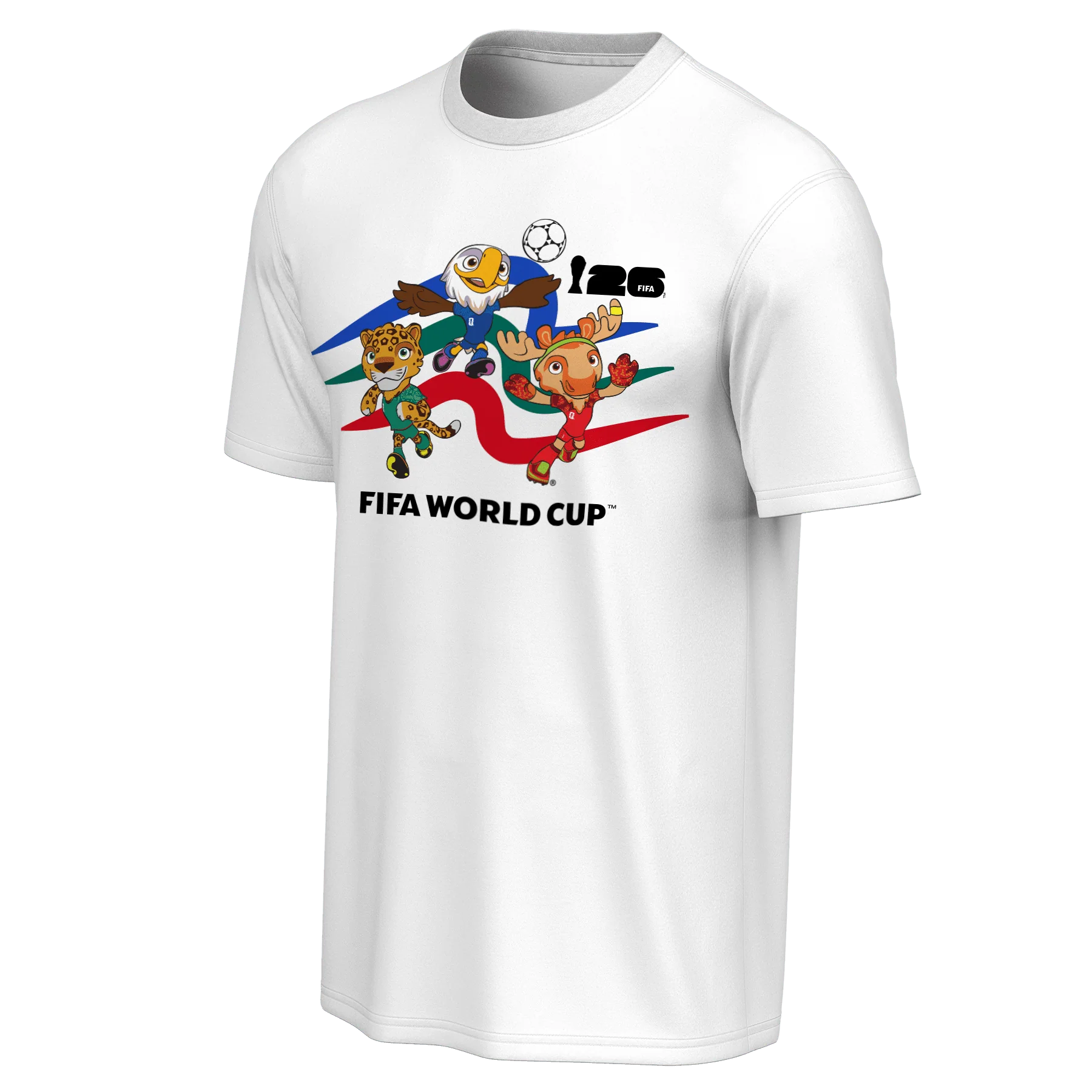 FIFA World Cup 2026™ Mascot Crew White T-Shirt - Unisex
