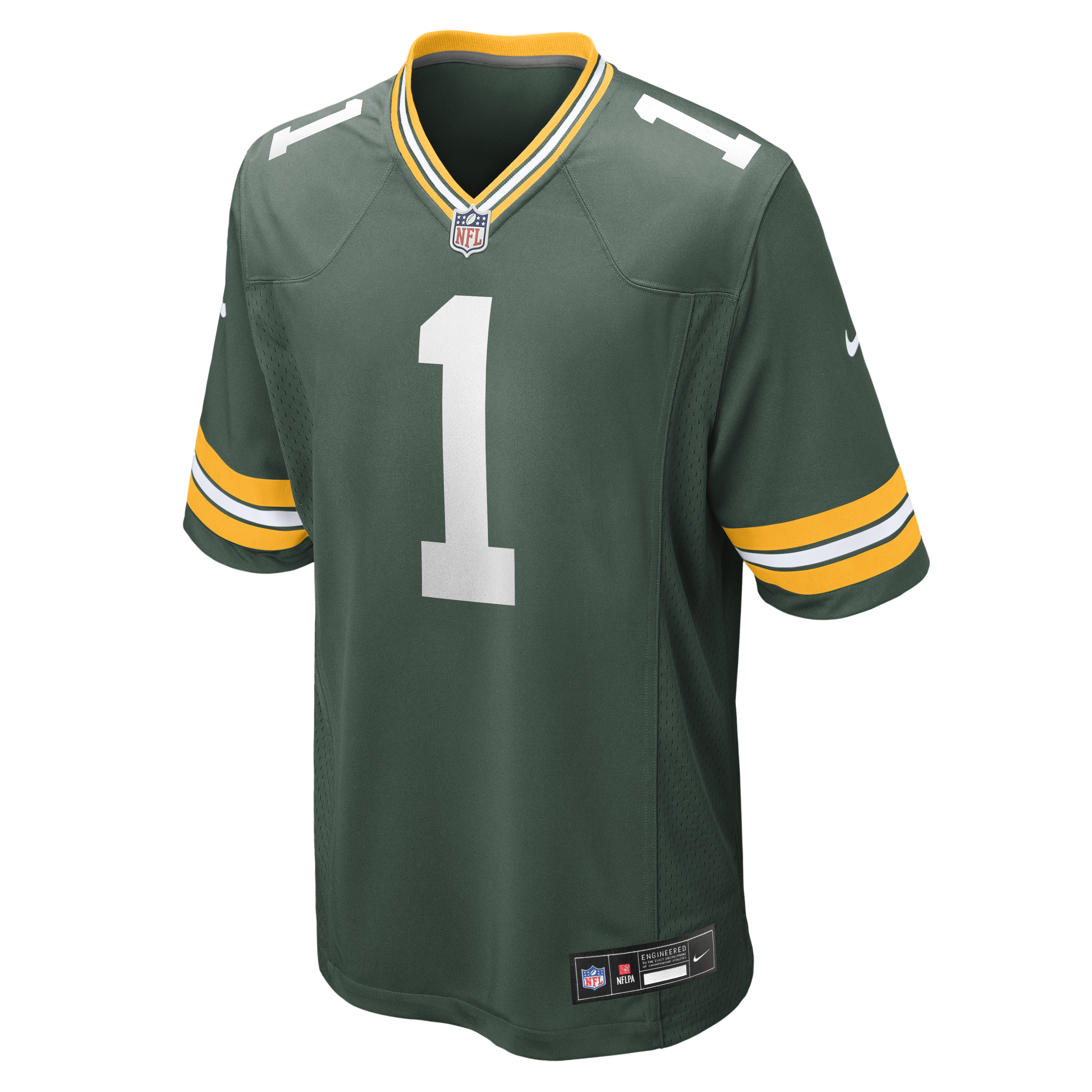 Number 1 Groom Green Bay Packers Nike Game Jersey - Green