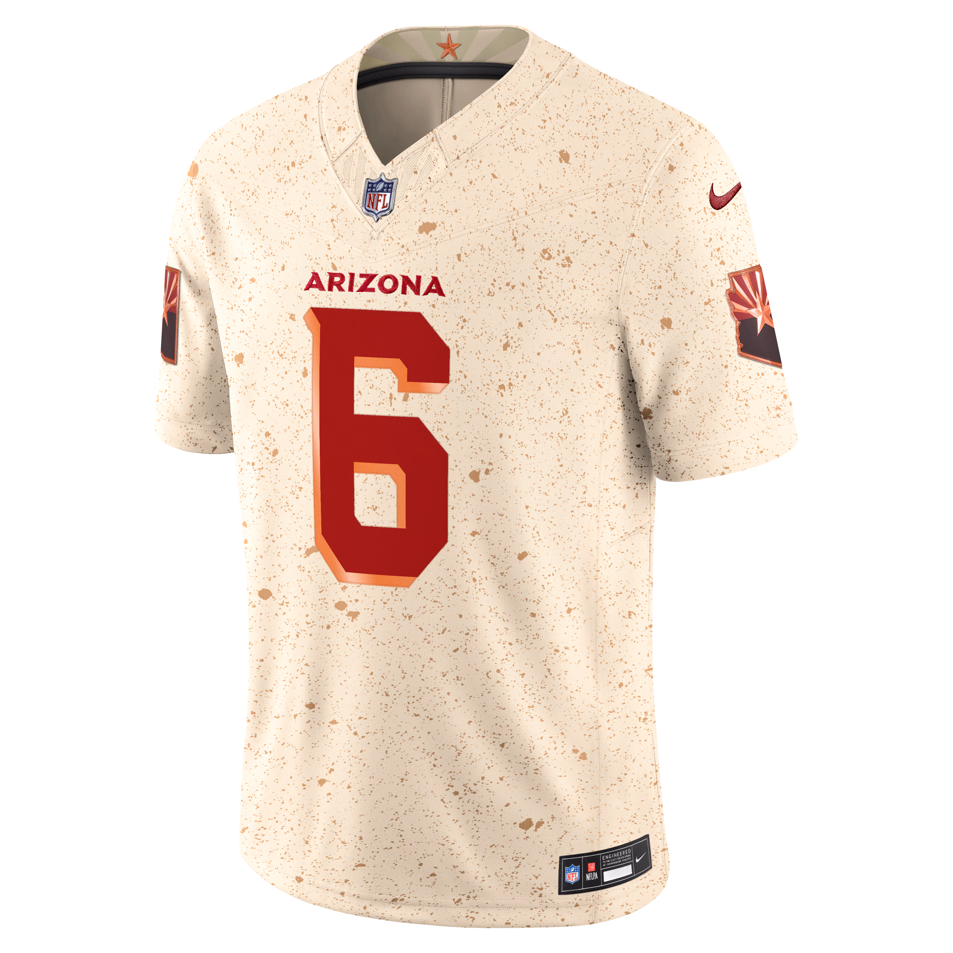 James Conner Arizona Cardinals Nike 2025 Rivalries Collection Stitched Limited Jersey - Natural