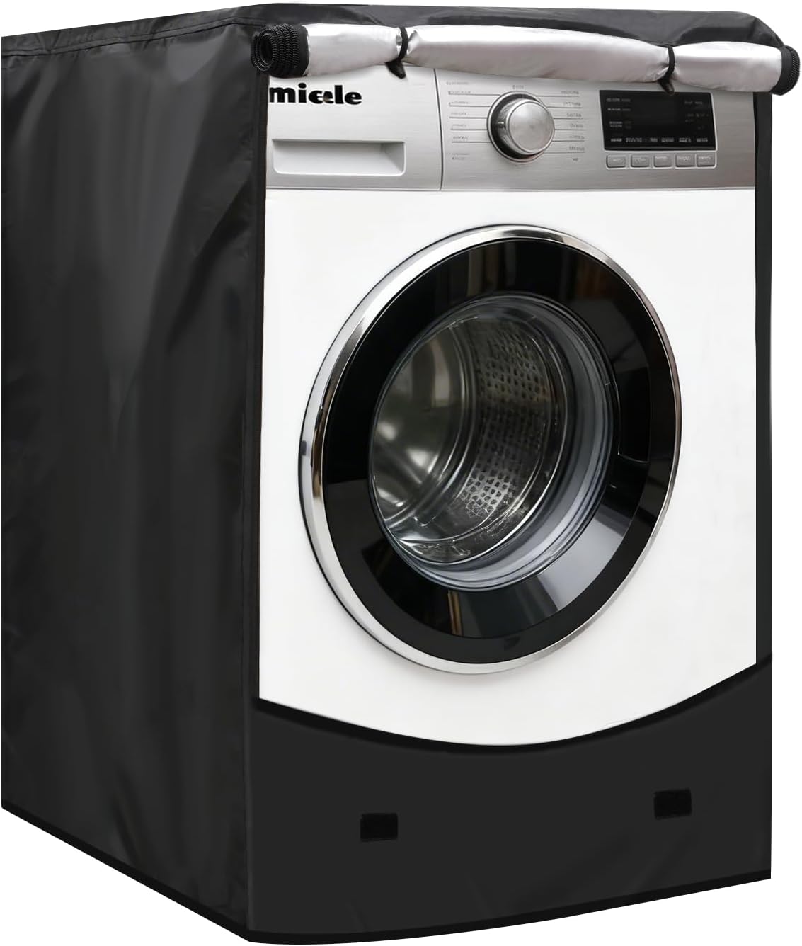Washing Machine Cover - Heavy Duty Thick Oxford Fabric, Outdoor Waterproof/Dustproof/Anti-UV, Fits Most Front-Load Washer/Dryer, 33
