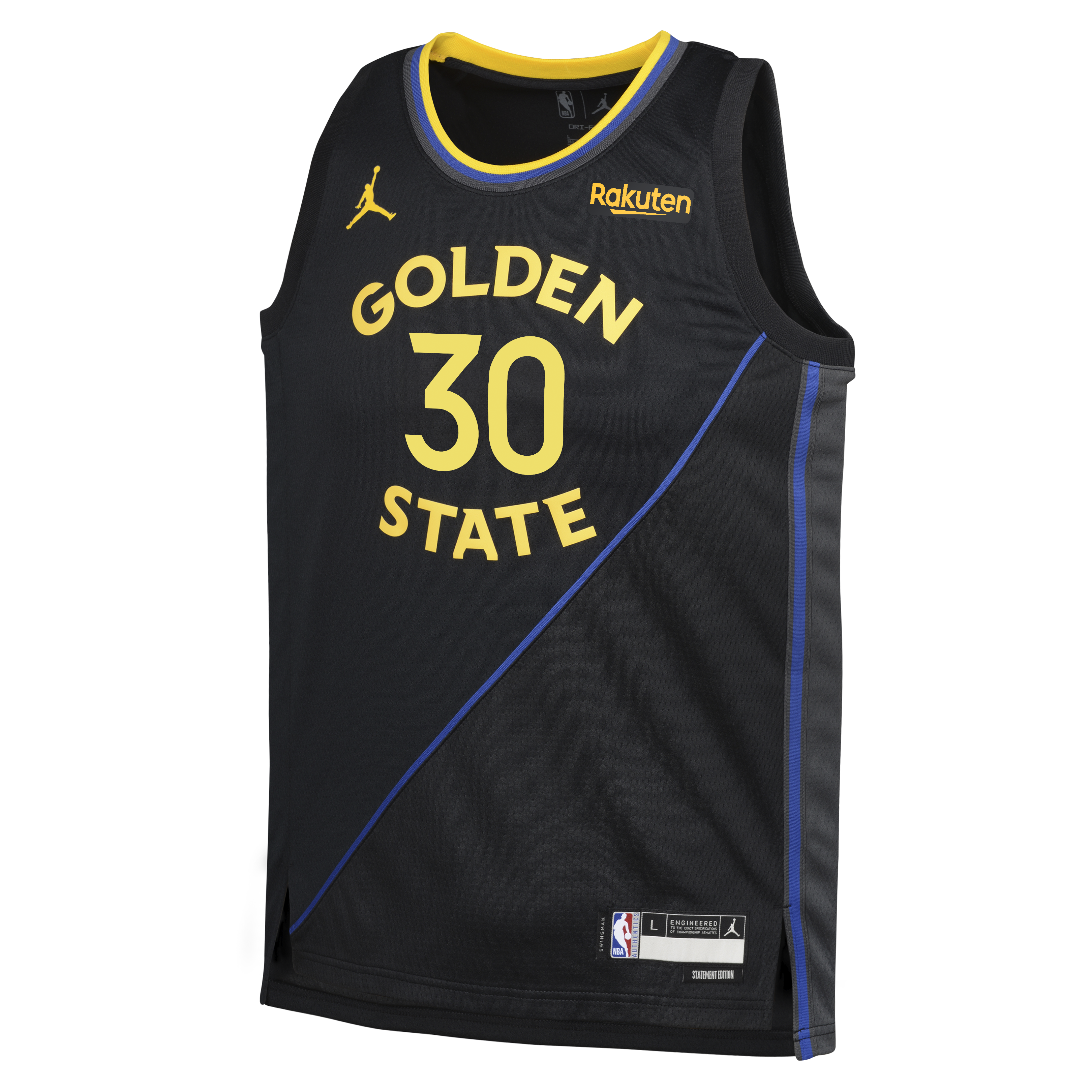 Stephen Curry Golden State Warriors Jordan Brand Youth Swingman Player Jersey - Statement Edition - Black