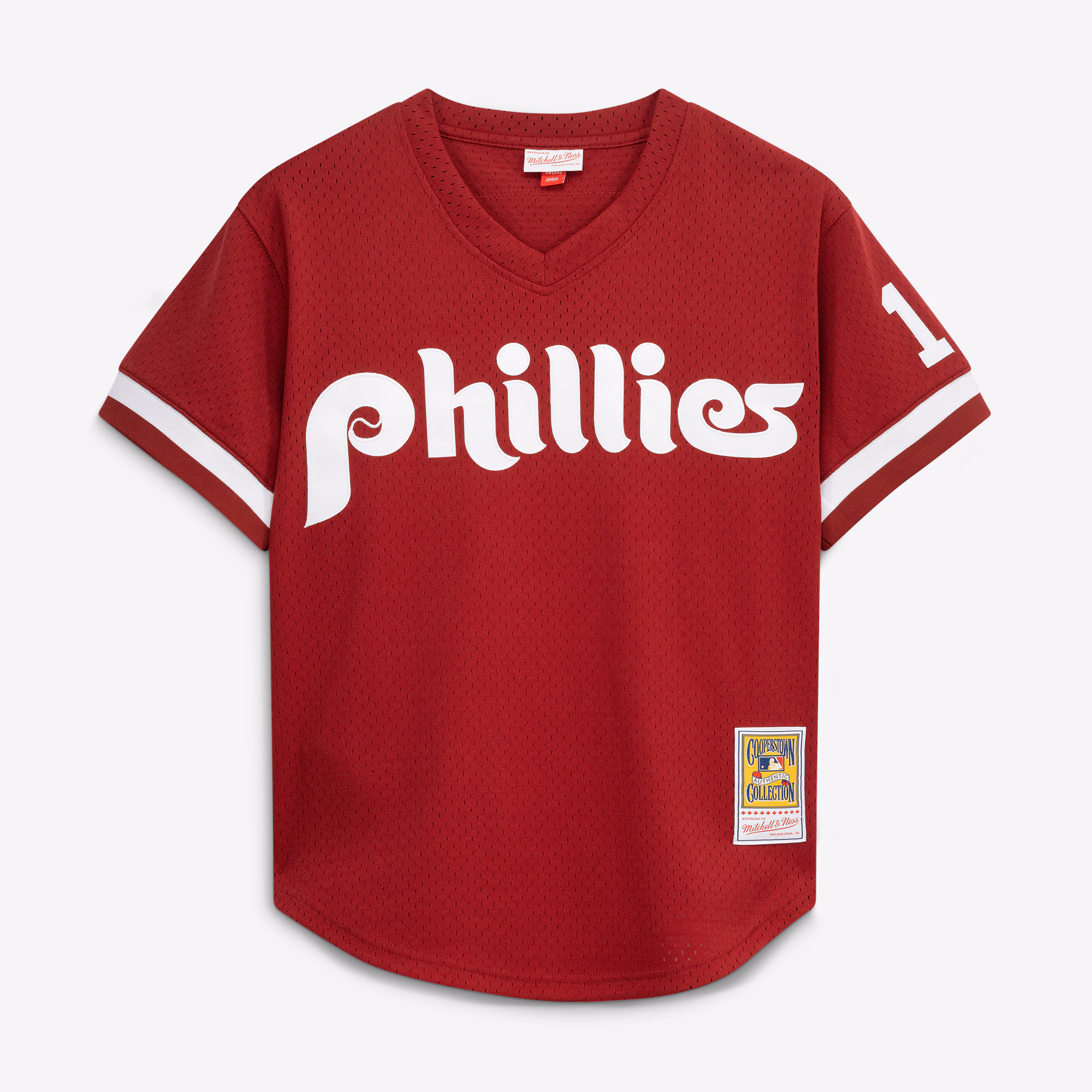 Darren Daulton Philadelphia Phillies Mitchell & Ness Authentic Batting Practice Jersey - Scarlet