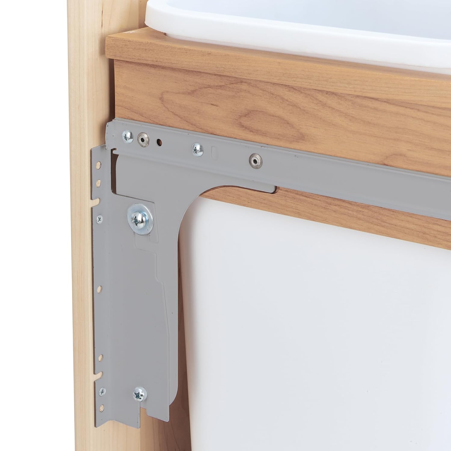 Rev-A-Shelf Top Mount Double Pullout Under Cabinet 35 Quart Kitchen Trash Cans with 150 Pound Rated Full-Extension Slides, 4WCTM-18DM2