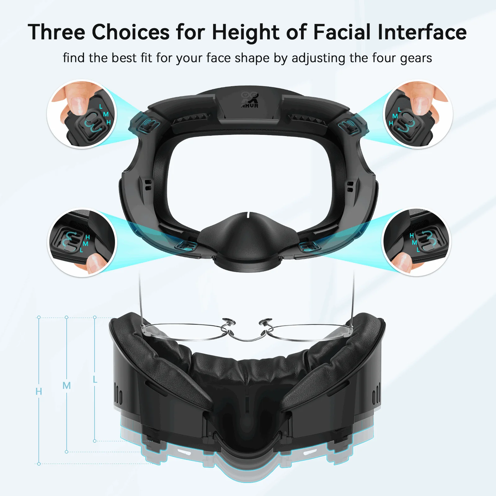 Q3FC1 Facial Interface for Quest 3