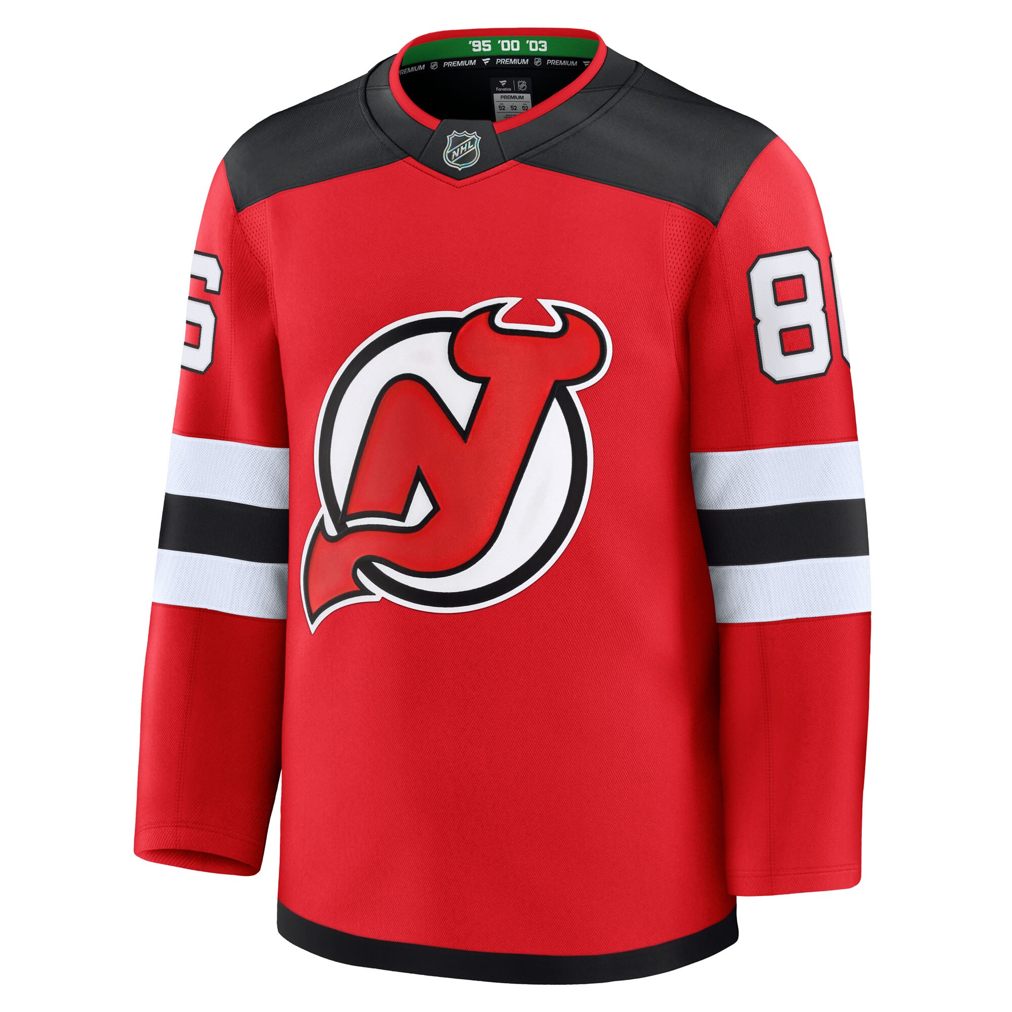 Jack Hughes New Jersey Devils Fanatics Home Premium Jersey - Red