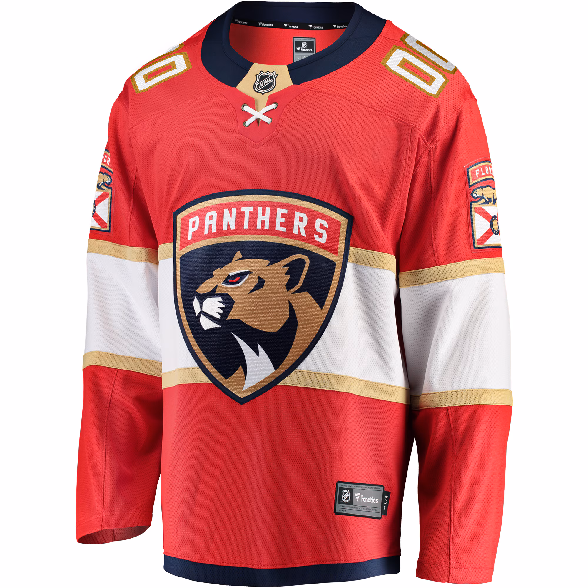 Florida Panthers Fanatics Home Breakaway Custom Jersey - Red