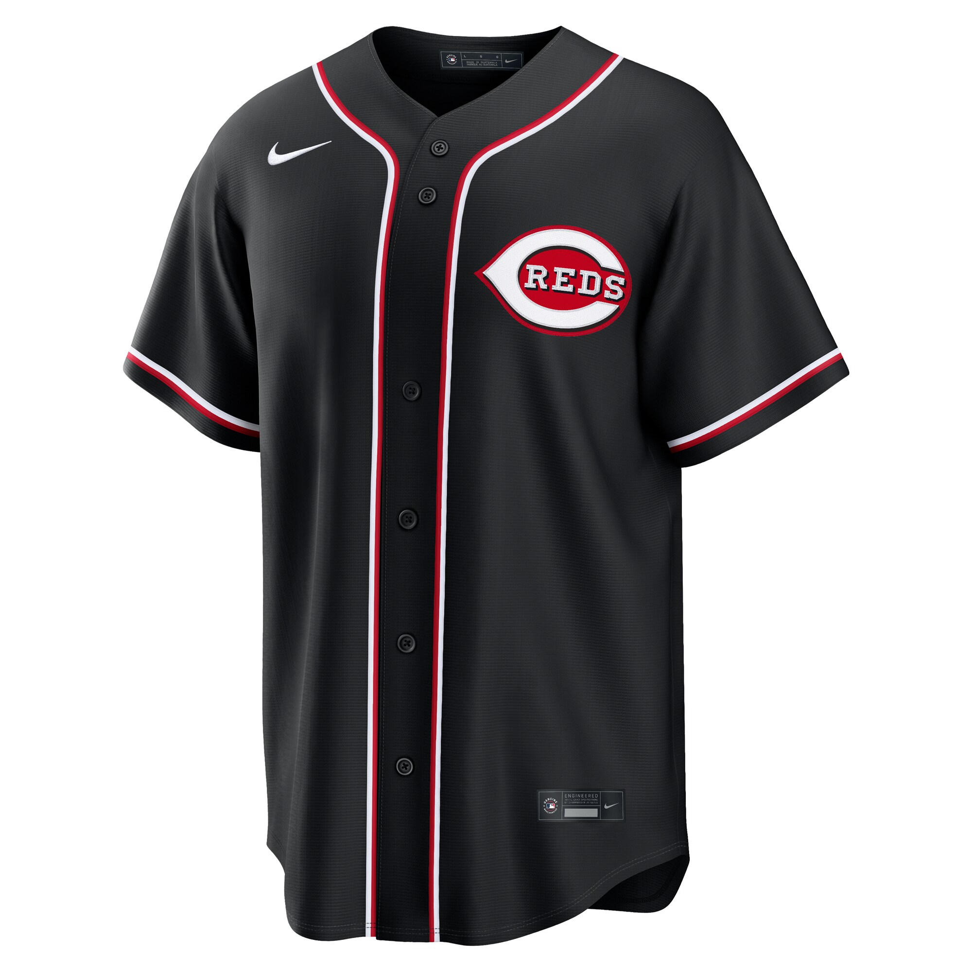 Cincinnati Reds Nike Fashion Replica Black Out Jersey