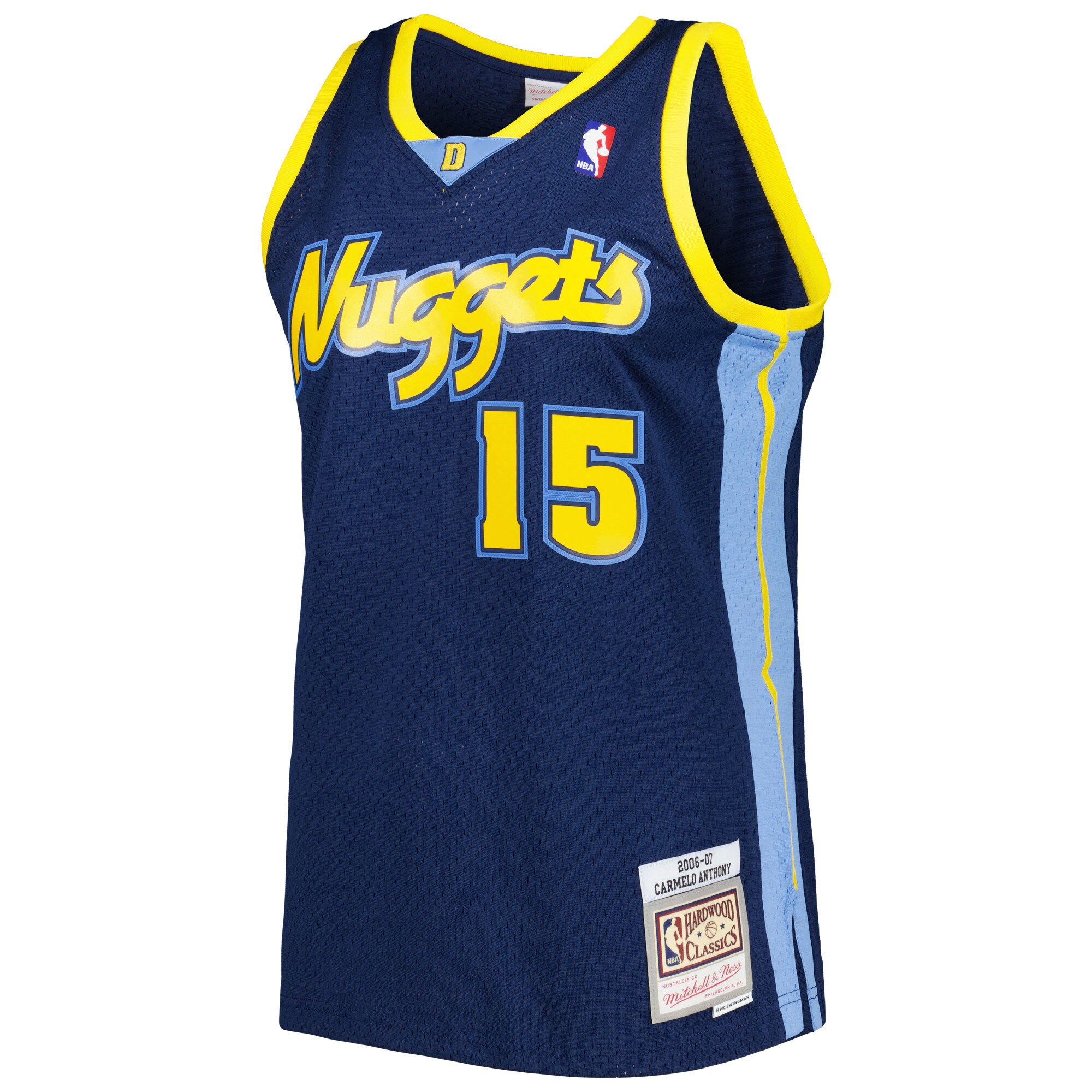 Carmelo Anthony Denver Nuggets Mitchell & Ness Hardwood Classics Swingman Jersey - Navy