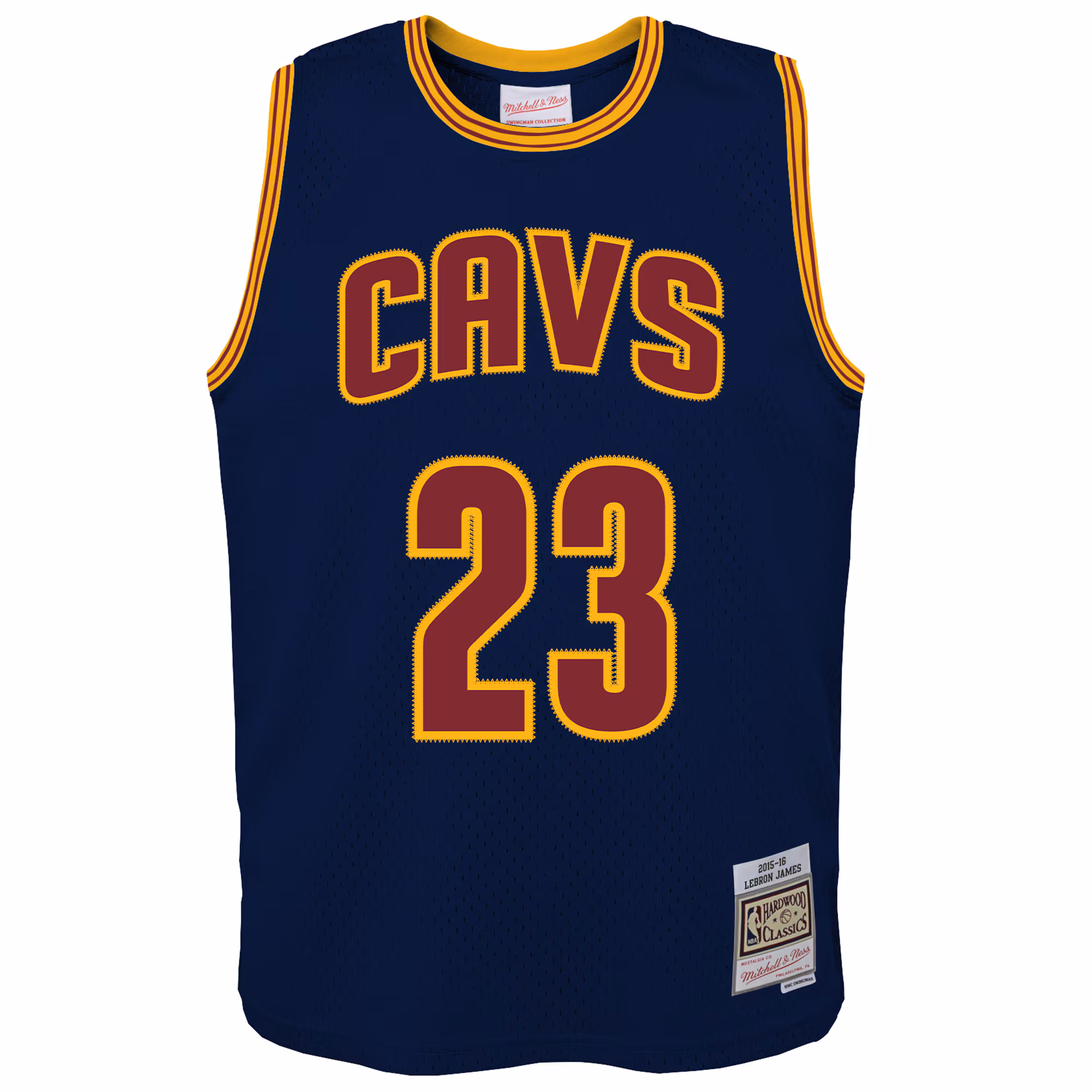 LeBron James Cleveland Cavaliers Mitchell & Ness Youth 2015/16 Hardwood Classics Swingman Jersey - Navy