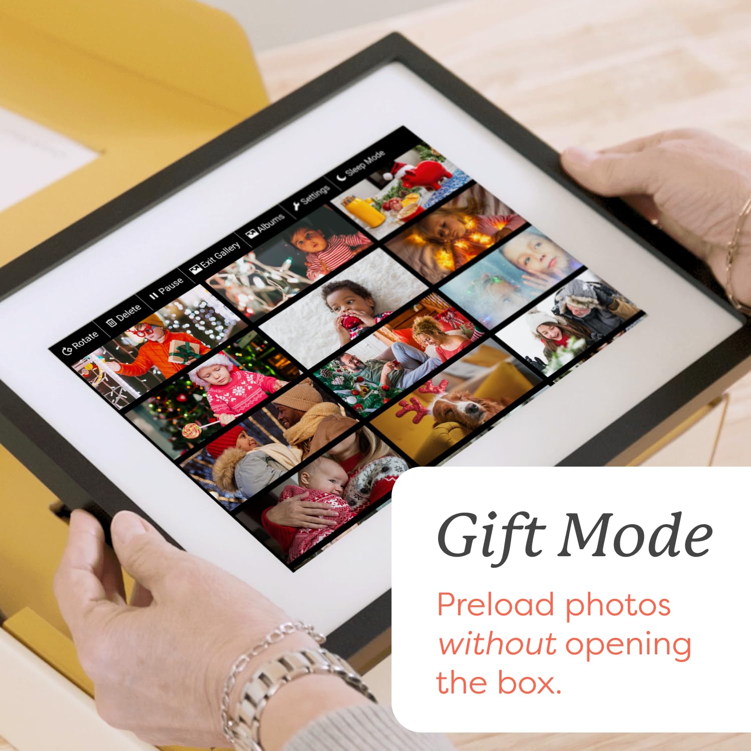 SKYLIGHT WiFi Digital Picture Frame - 10 Inch Touch Screen