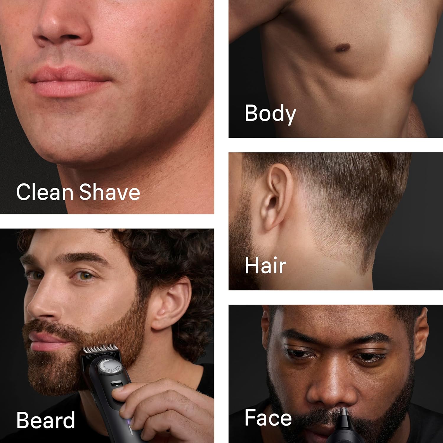 Braun Series 9 PRO All-in-One Beard & Body Grooming Kit for Men, Cordless Trimmer, Hair Clippers & Shaver for Face, Hair & Body with Gillette Labs Razor, AIO 9555
