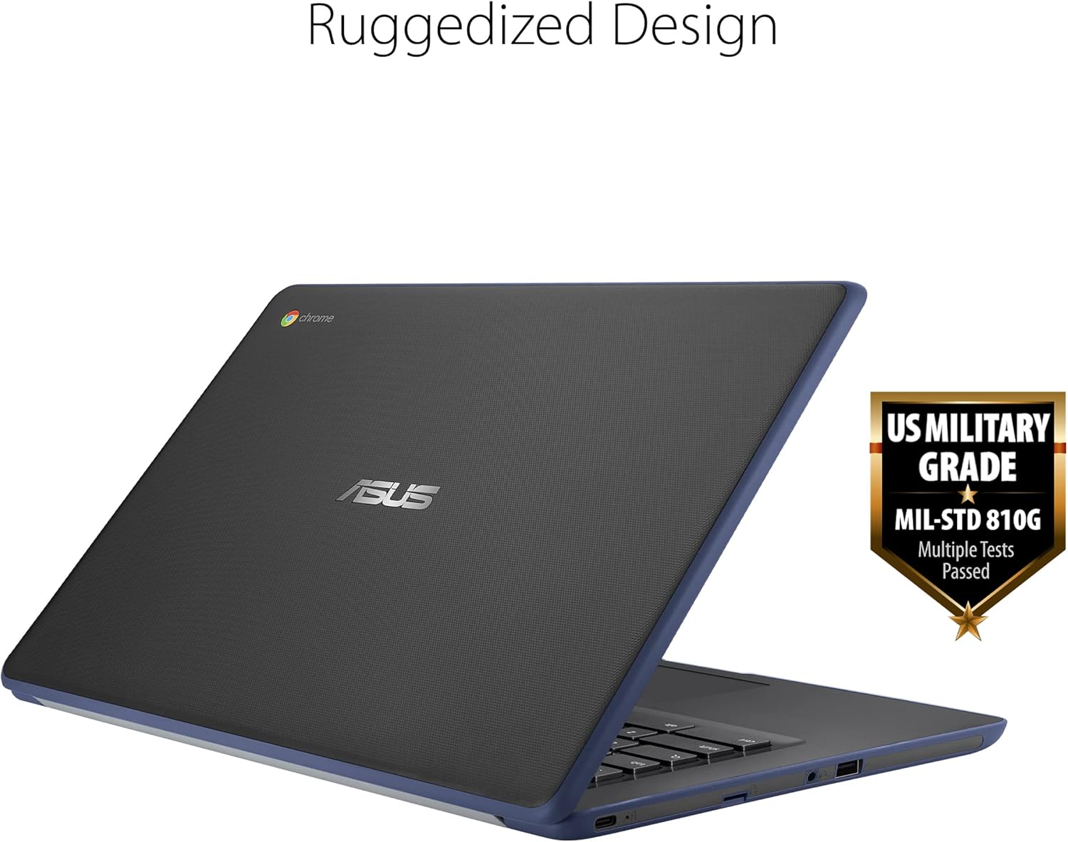 ASUS Chromebook C403 Rugged & Spill Resistant Laptop, 14.0